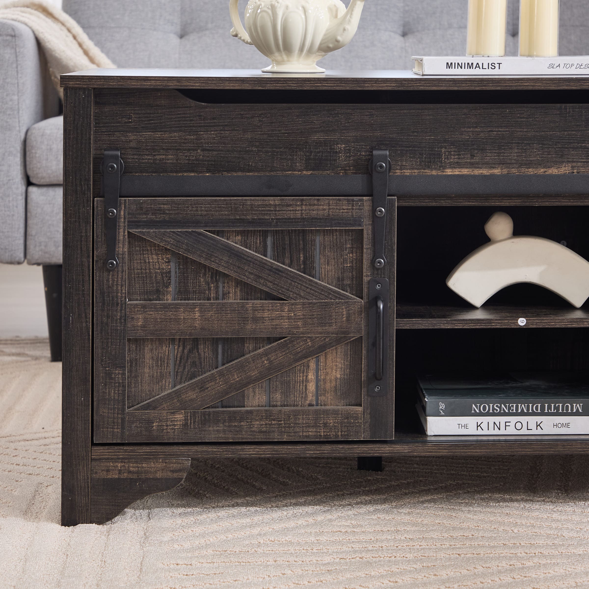 Farmhouse Hidden Storage and Sliding Barn Door - XX161CB - Image 23