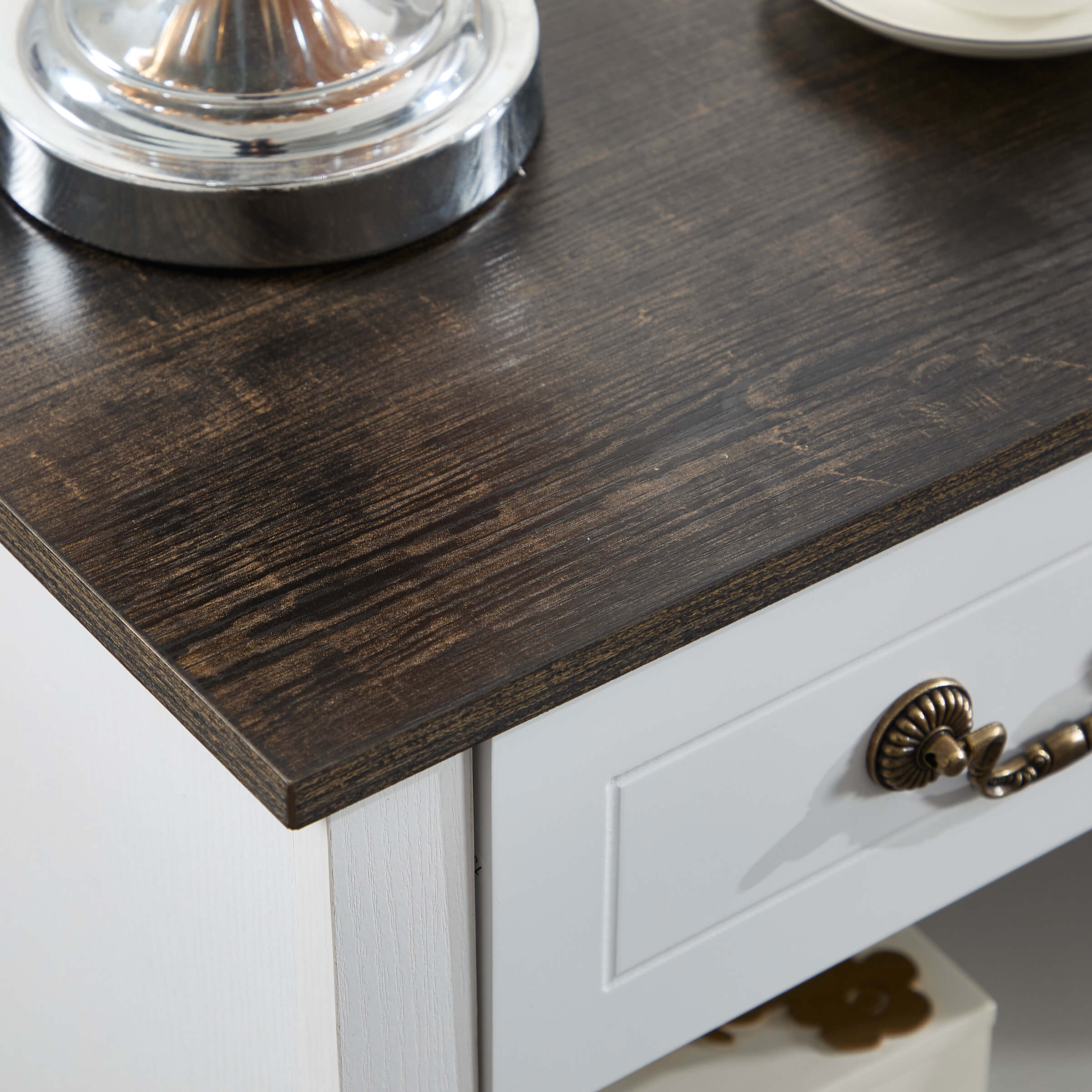 Farmhouse Nightstand with Drawer and Adjustable Shelf - XX162CB - Image 12