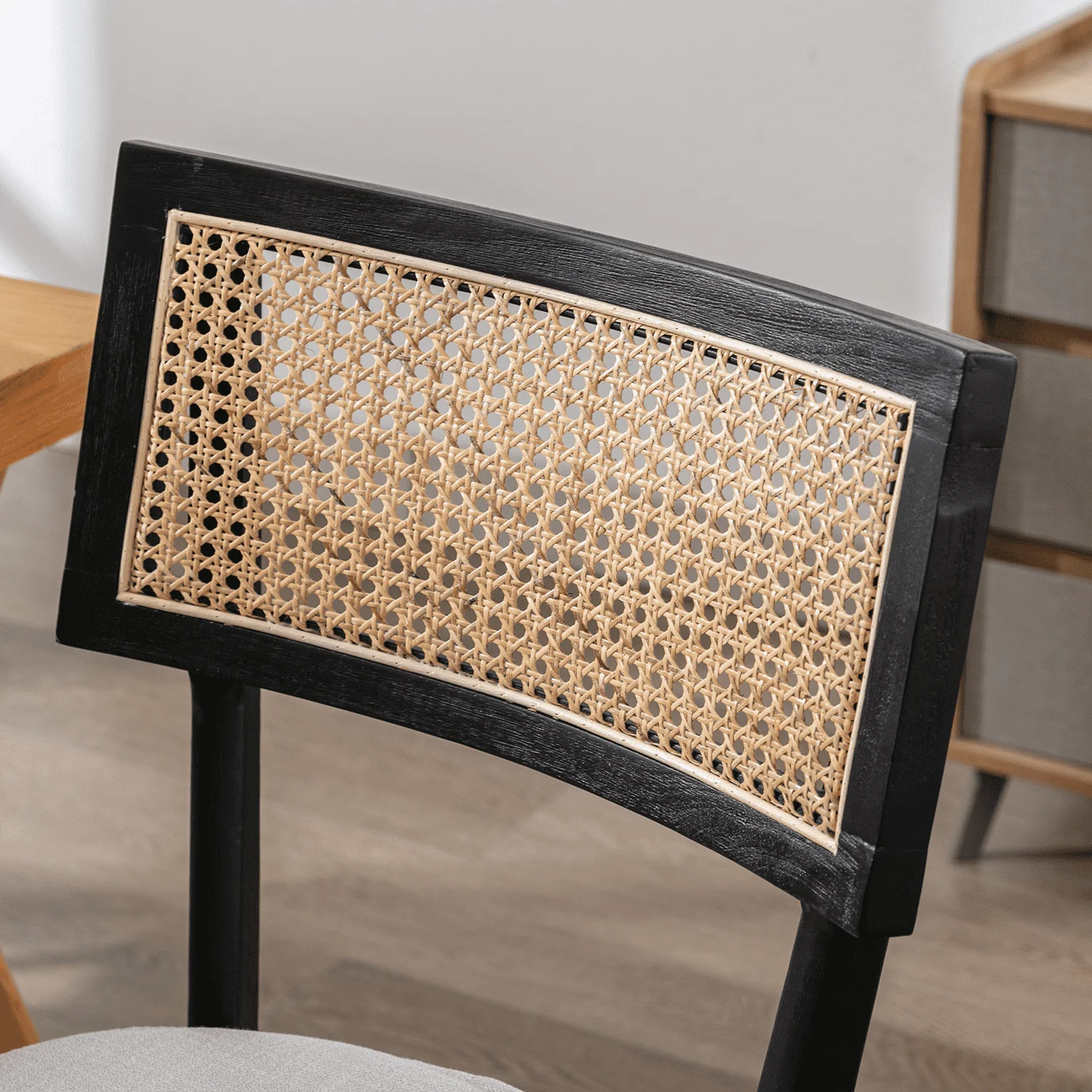 Farmhouse Rattan Back Dining Chairs- 1821DC - Image 11