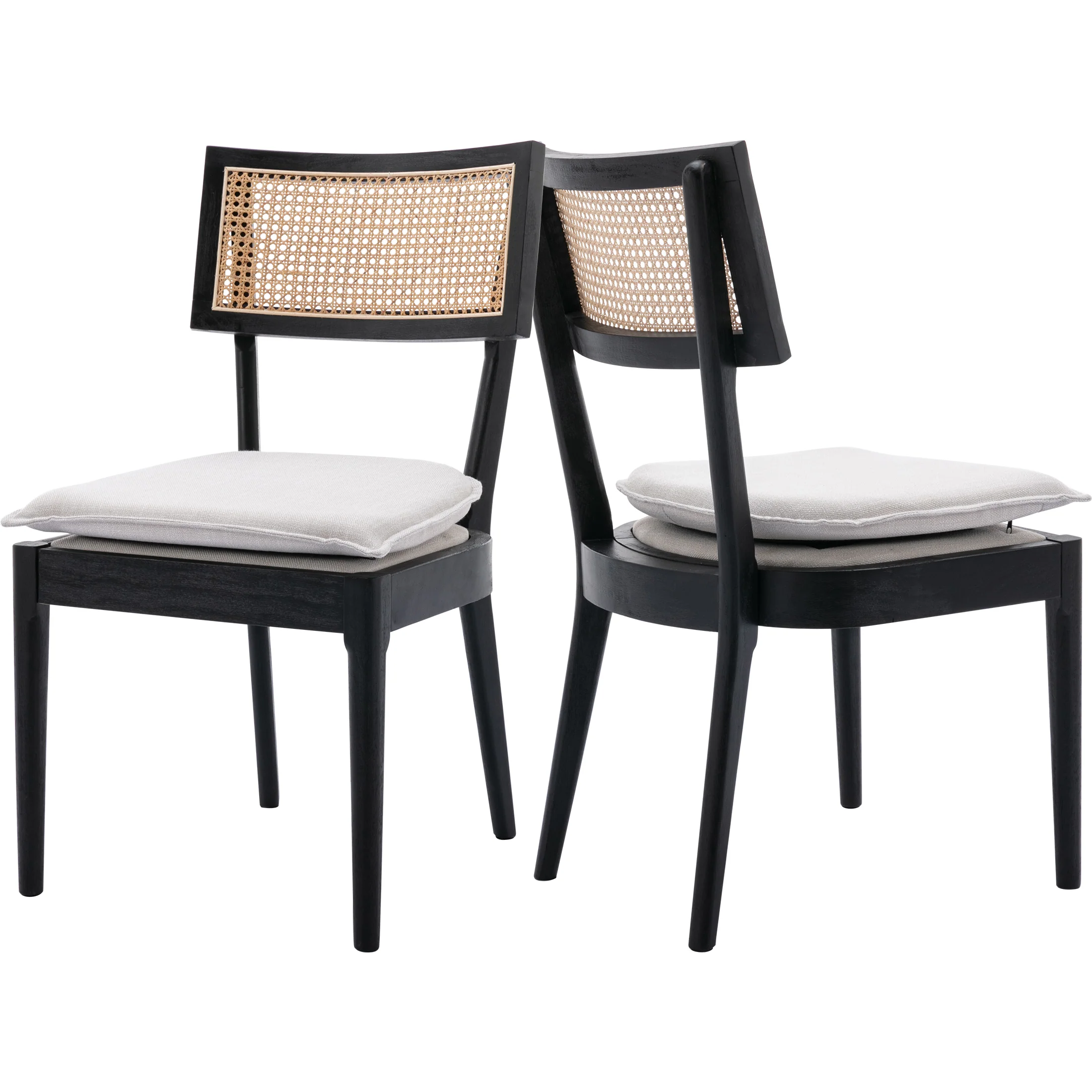 Farmhouse Rattan Back Dining Chairs- 1821DC - Image 12