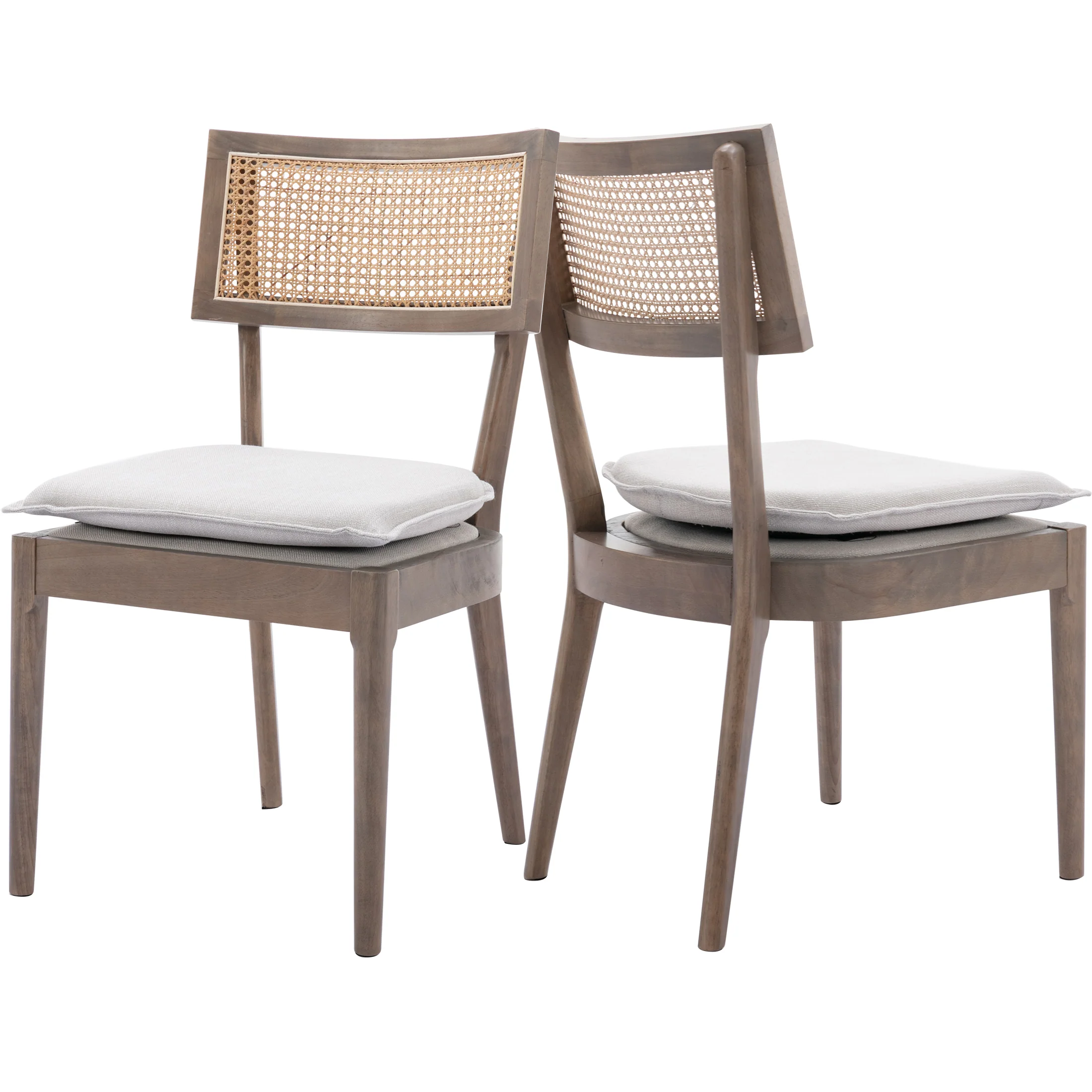 Farmhouse Rattan Back Dining Chairs- 1821DC - Image 5