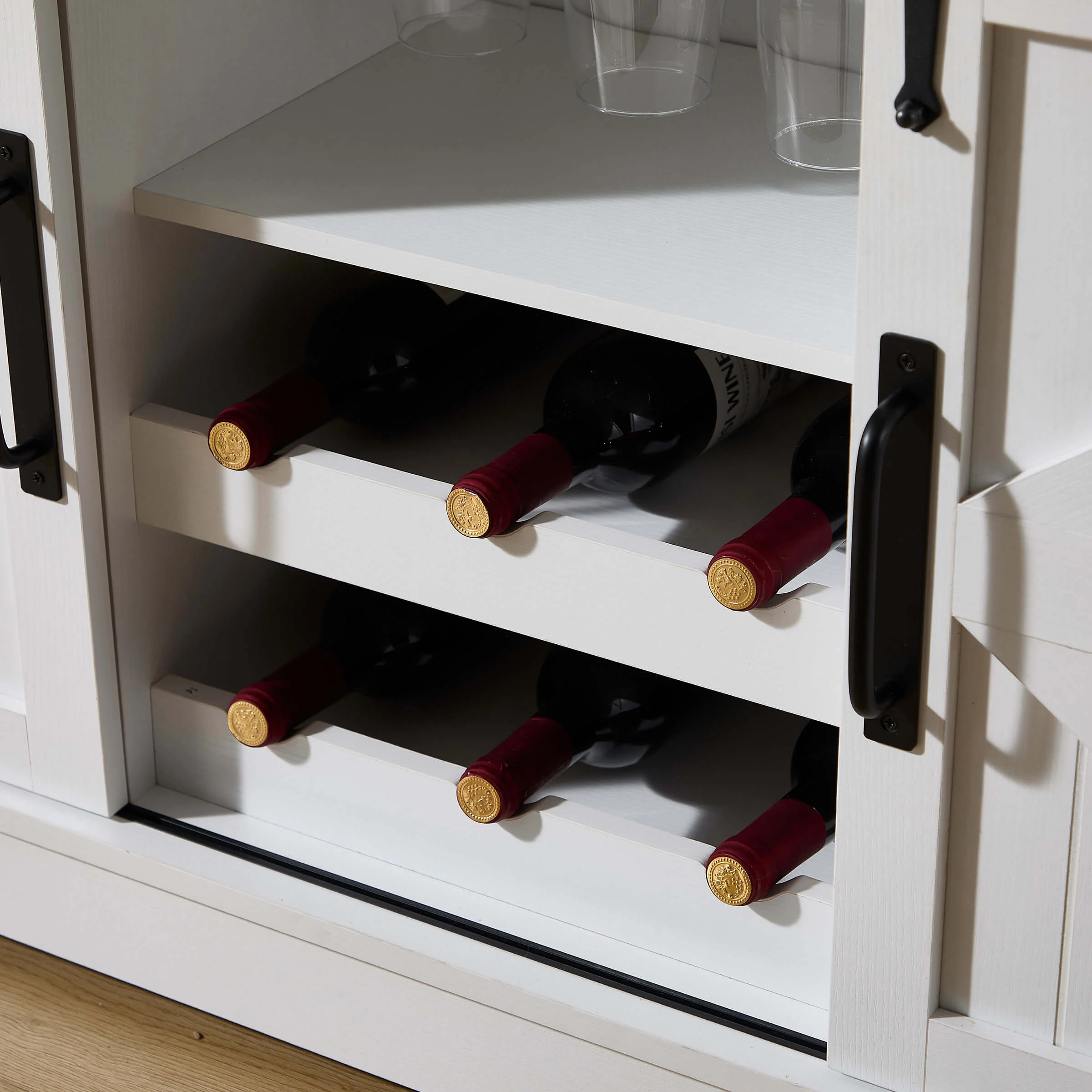 54"L Sideboard with Wine Rack and Storage Buffet Cabinet - XX157CB - Image 14