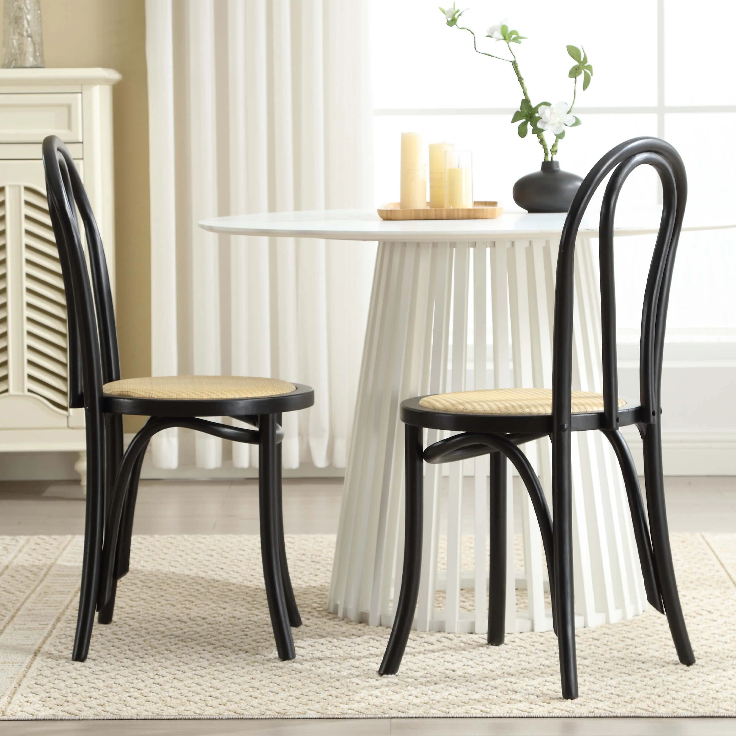 French Country Bentwood Dining Chairs Set of 2 - X019DC - Image 10