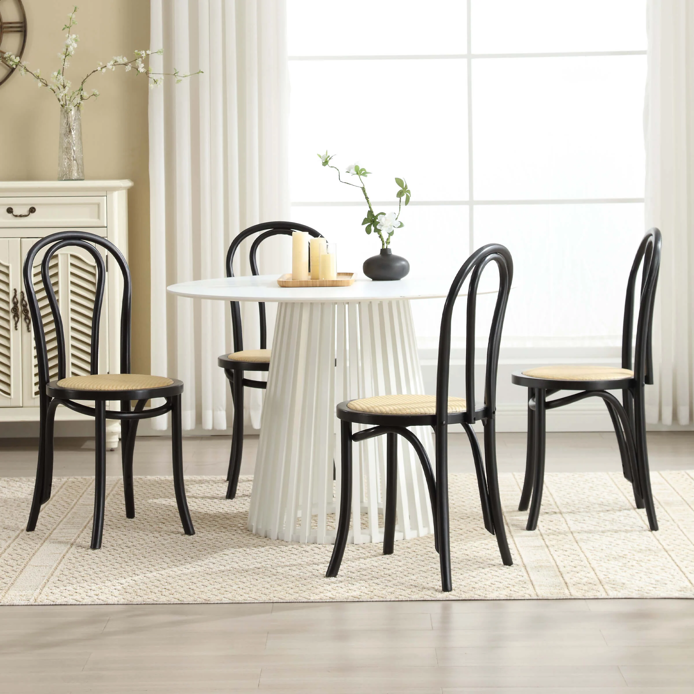 French Country Bentwood Dining Chairs Set of 2 - X019DC - Image 11