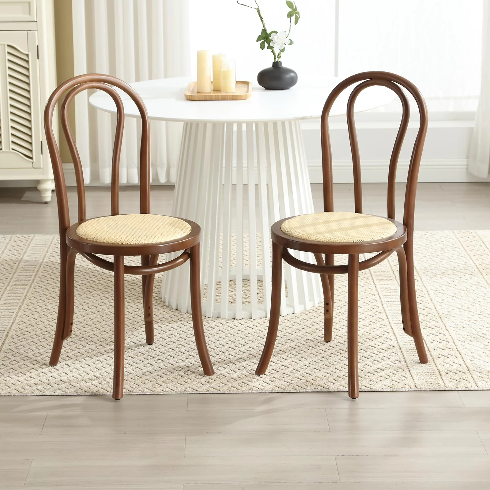 French Country Bentwood Dining Chairs Set of 2 - X019DC - Image 15