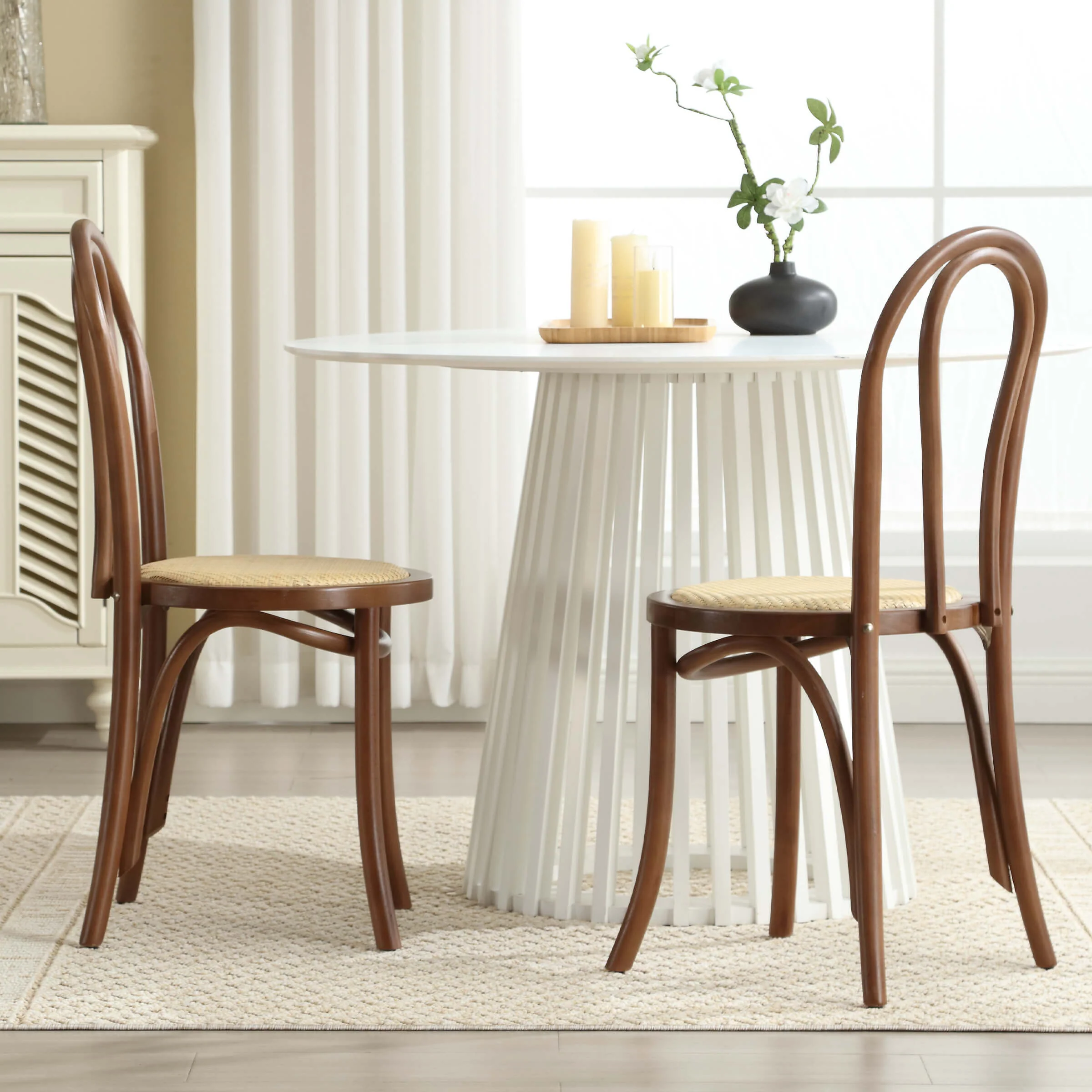 French Country Bentwood Dining Chairs Set of 2 - X019DC - Image 17