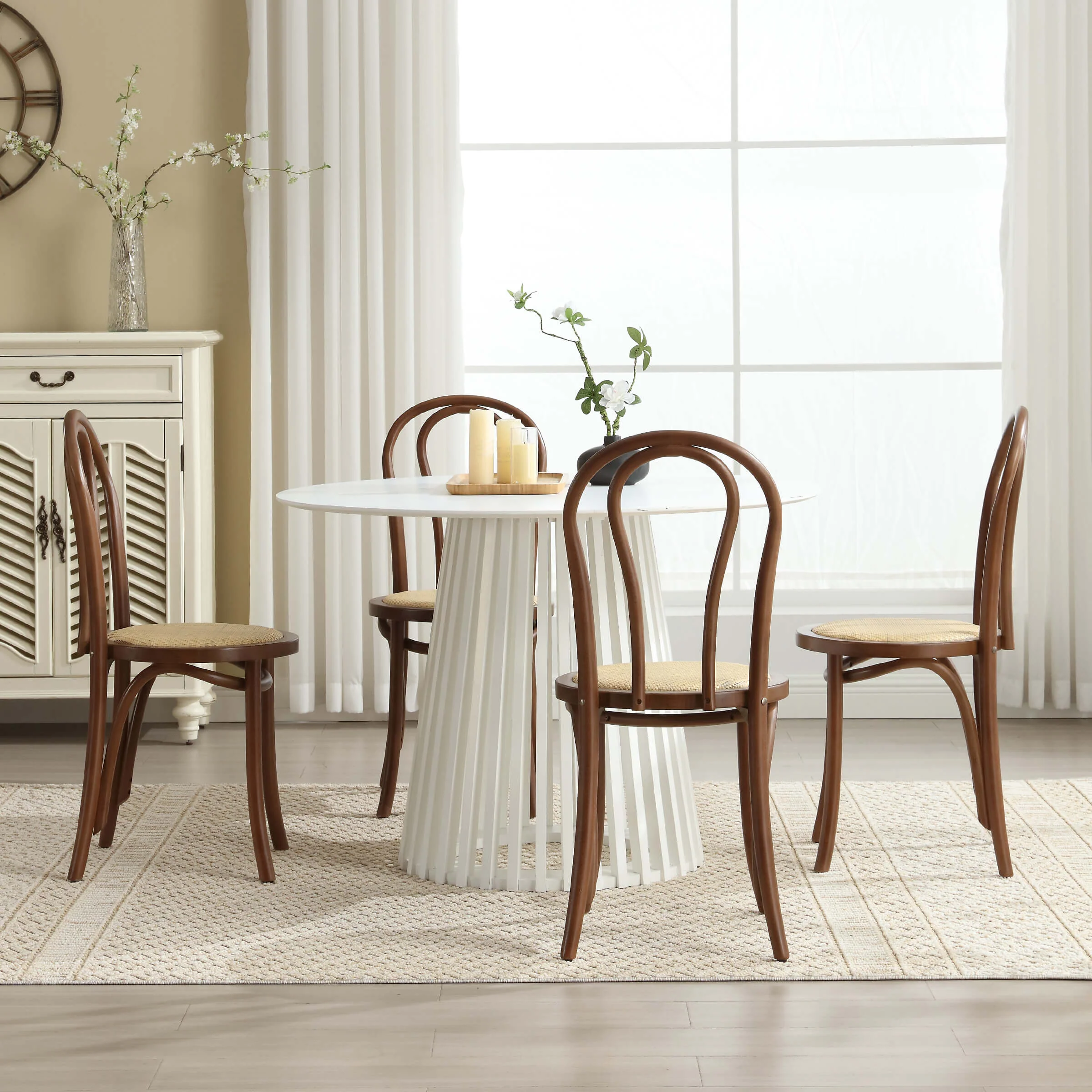 French Country Bentwood Dining Chairs Set of 2 - X019DC - Image 18