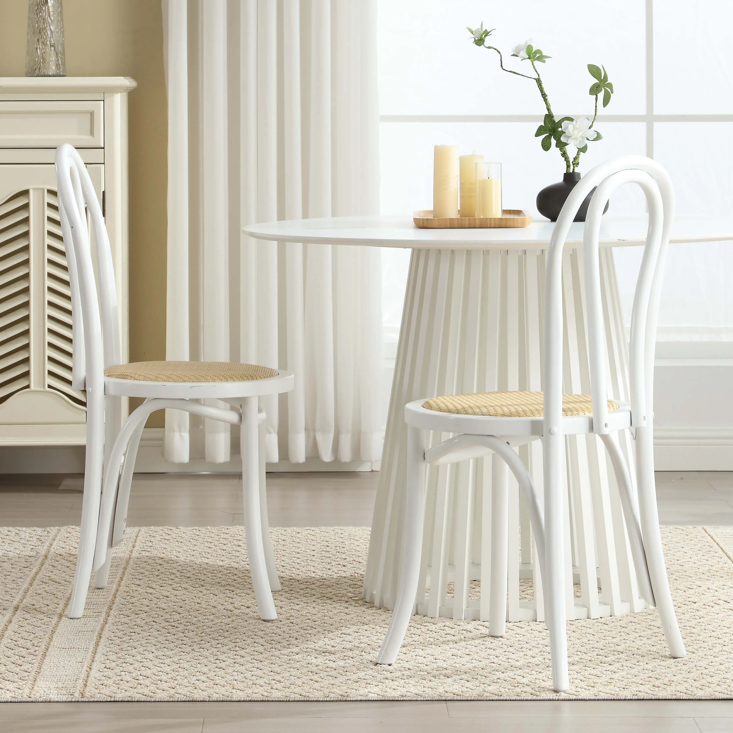 French Country Bentwood Dining Chairs Set of 2 - X019DC - Image 2