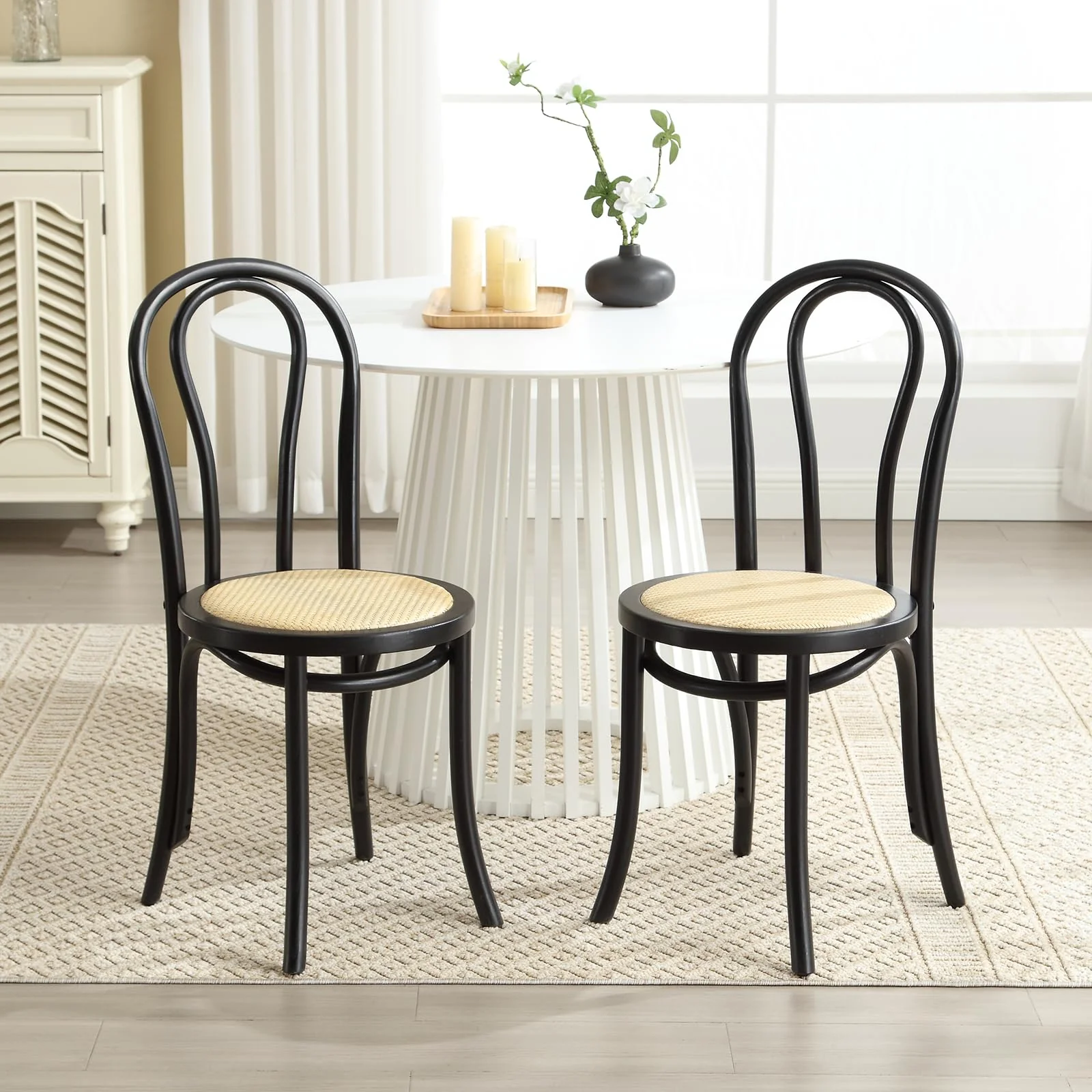 French Country Bentwood Dining Chairs Set of 2 - X019DC - Image 9