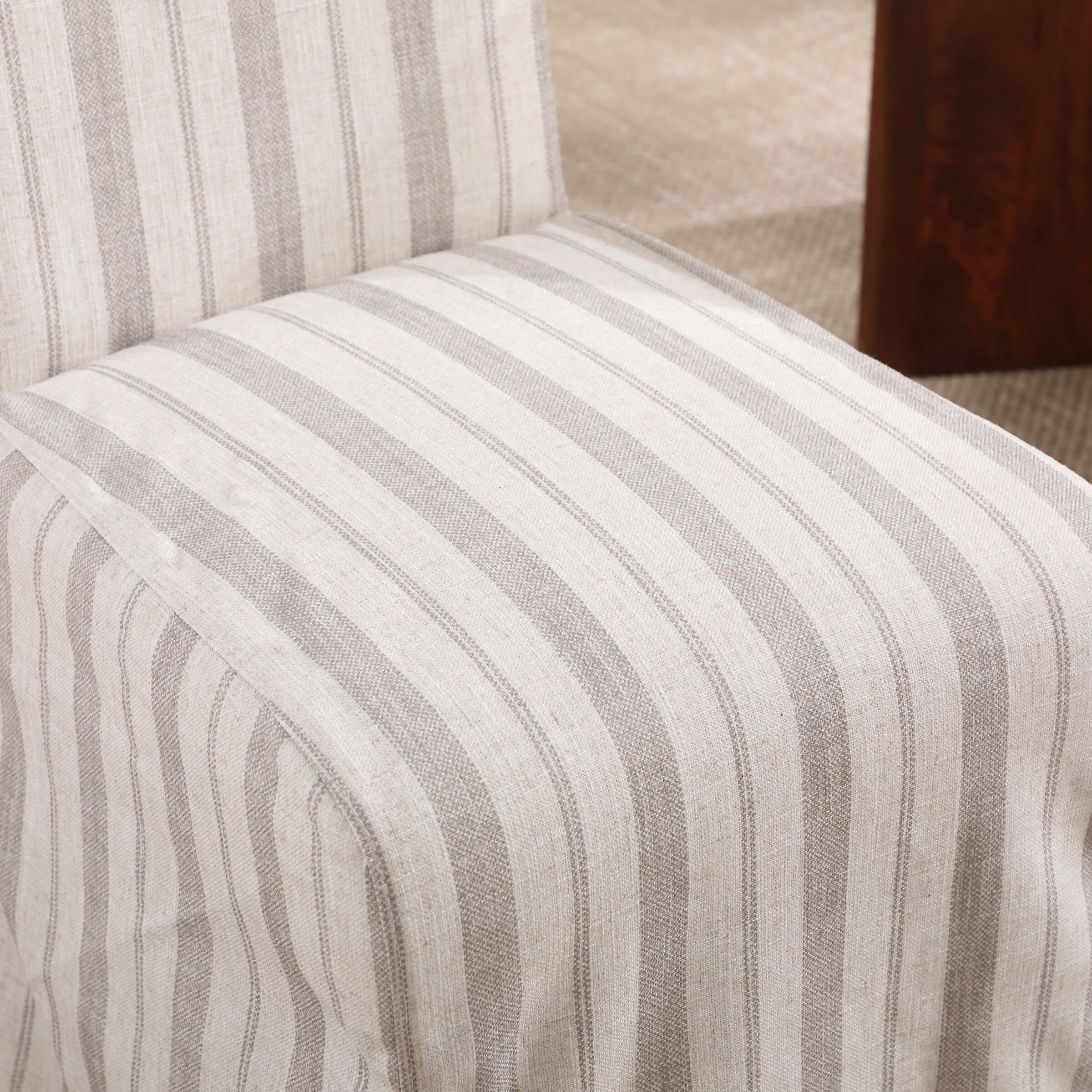 Linen Slipcovered Dining Chairs Set of 2 - 70761DC - Image 6