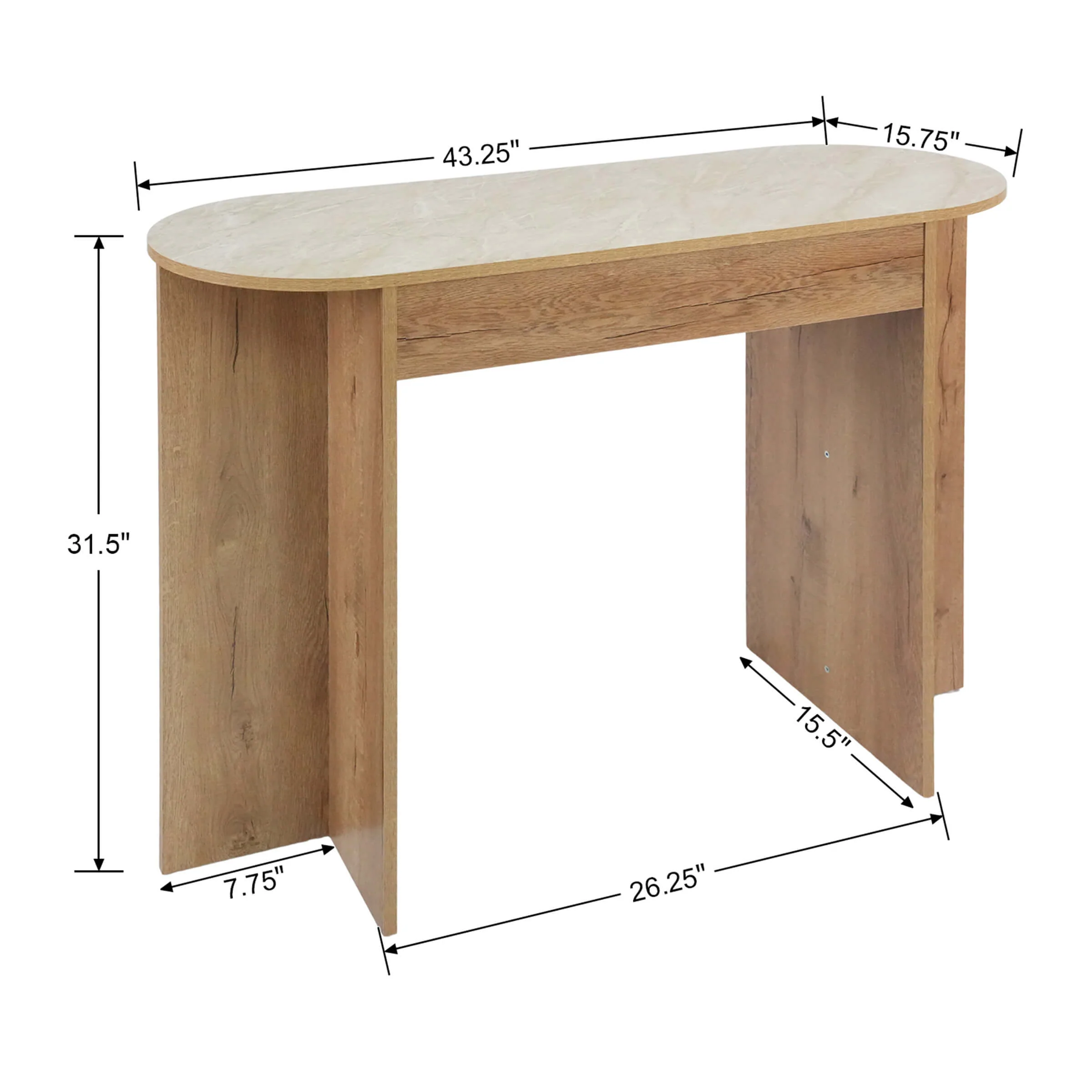 43 Inch Mid Century Console Table - 15102ET - Image 10