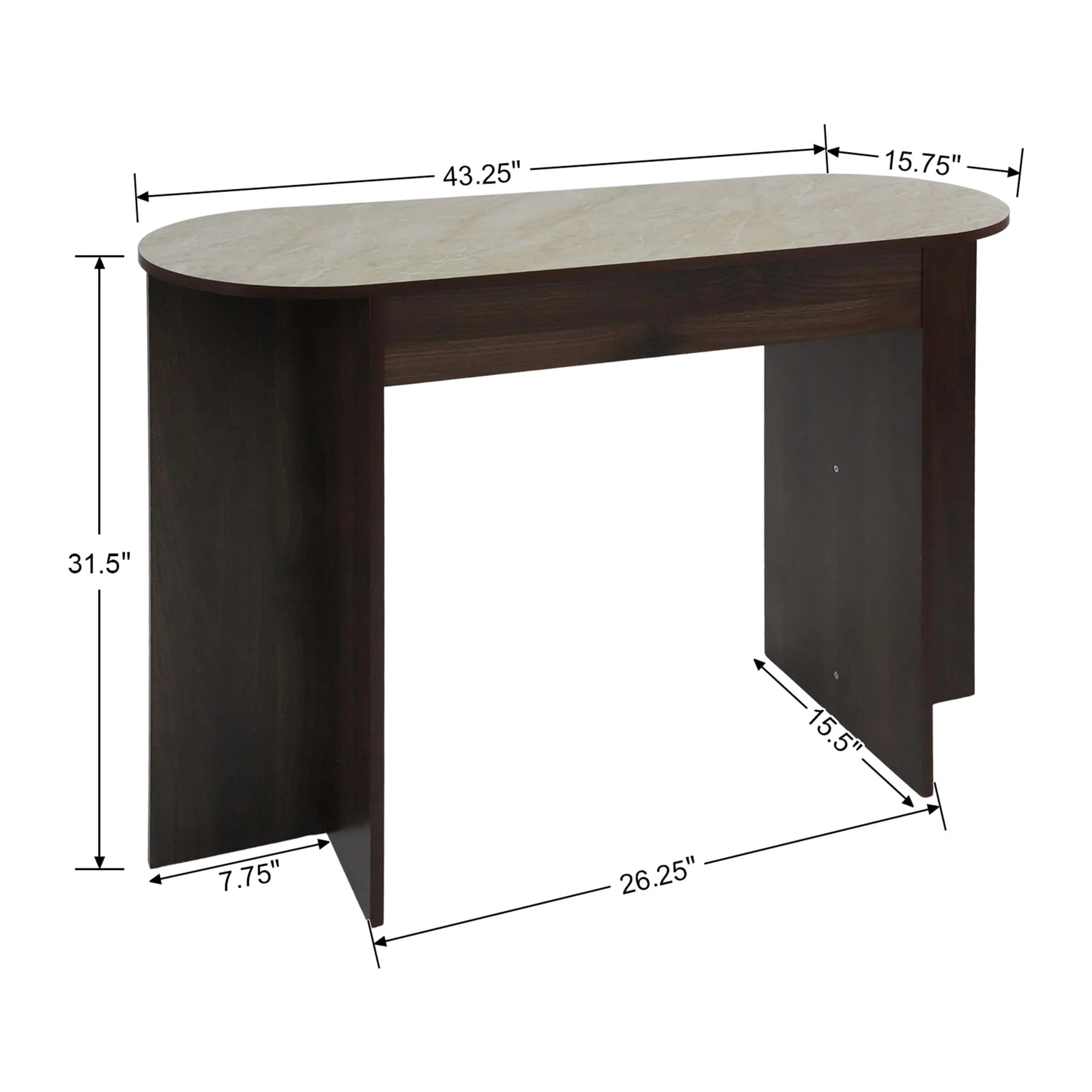 43 Inch Mid Century Console Table - 15102ET - Image 5