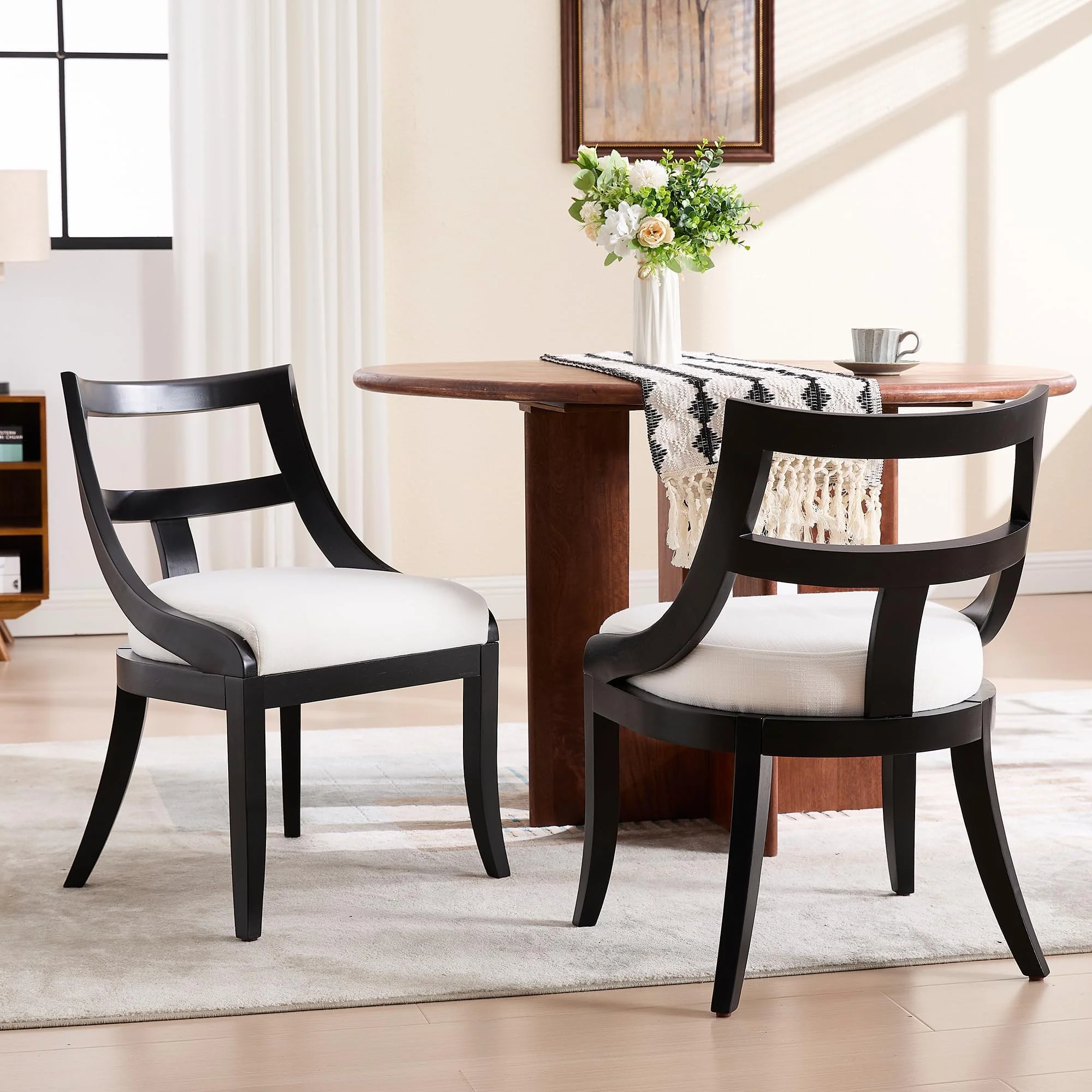 Kmax Mid-century Farmhouse Dining Chairs Set of 2 - X022DC - Image 10