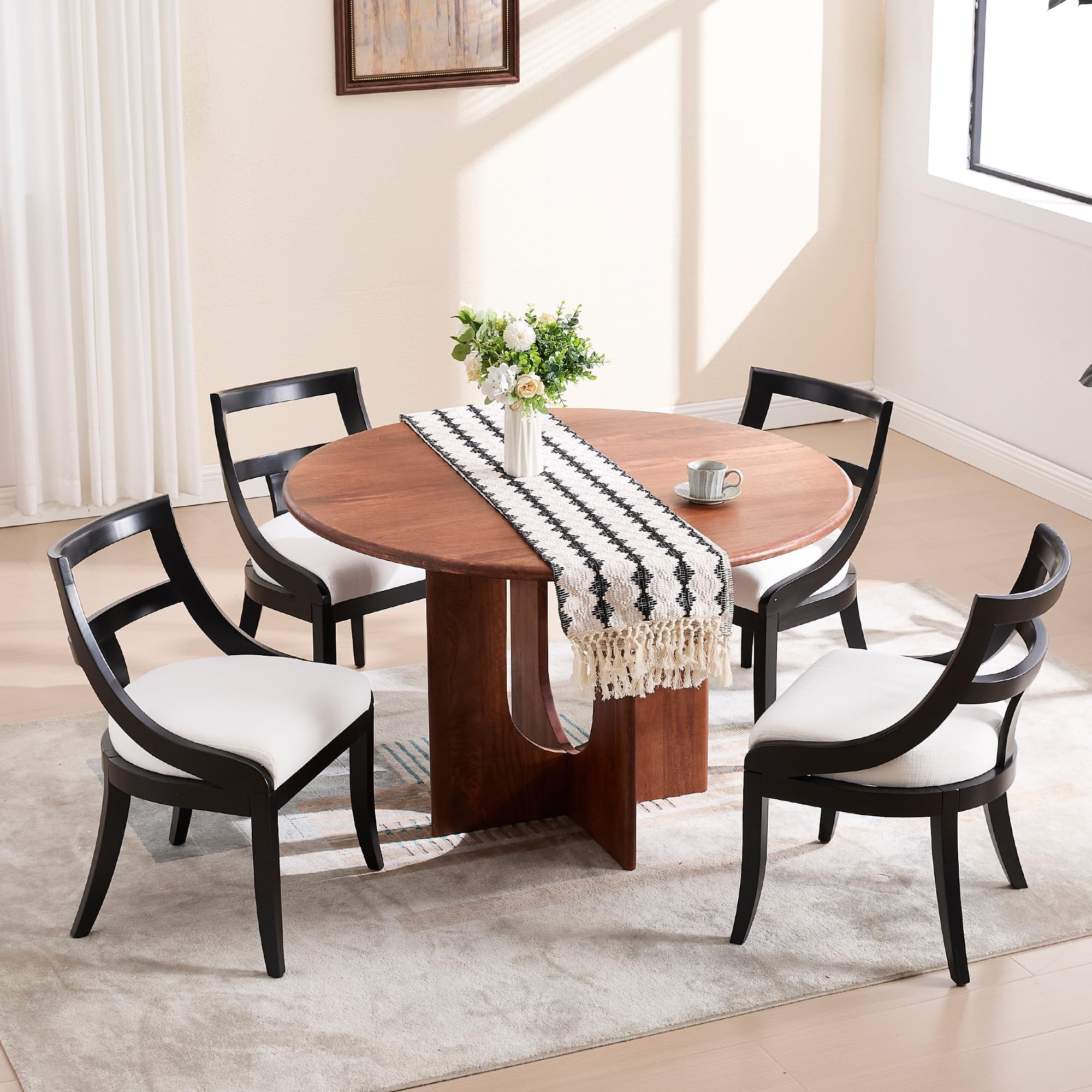 Kmax Mid-century Farmhouse Dining Chairs Set of 2 - X022DC - Image 11