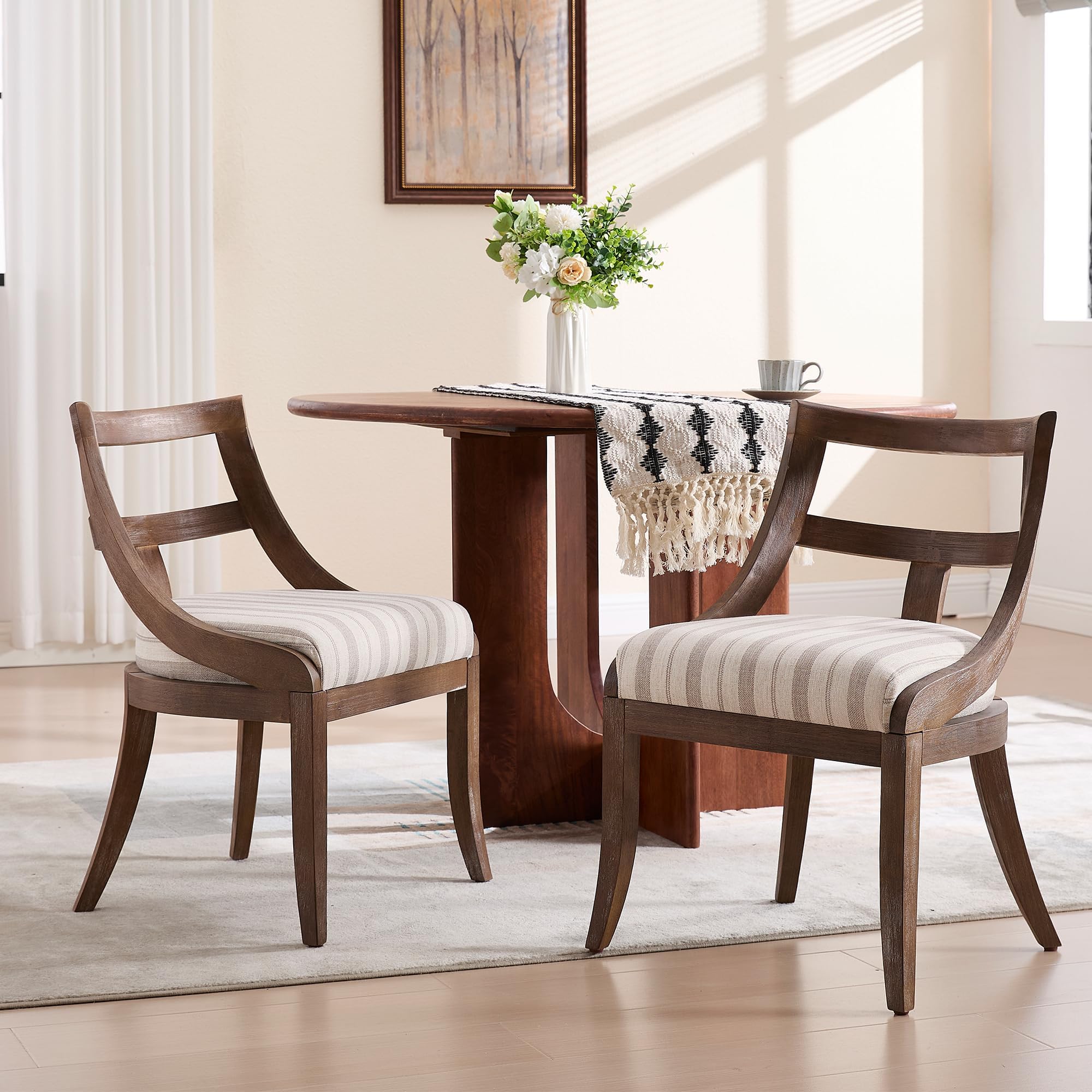 Kmax Mid-century Farmhouse Dining Chairs Set of 2 - X022DC - Image 24