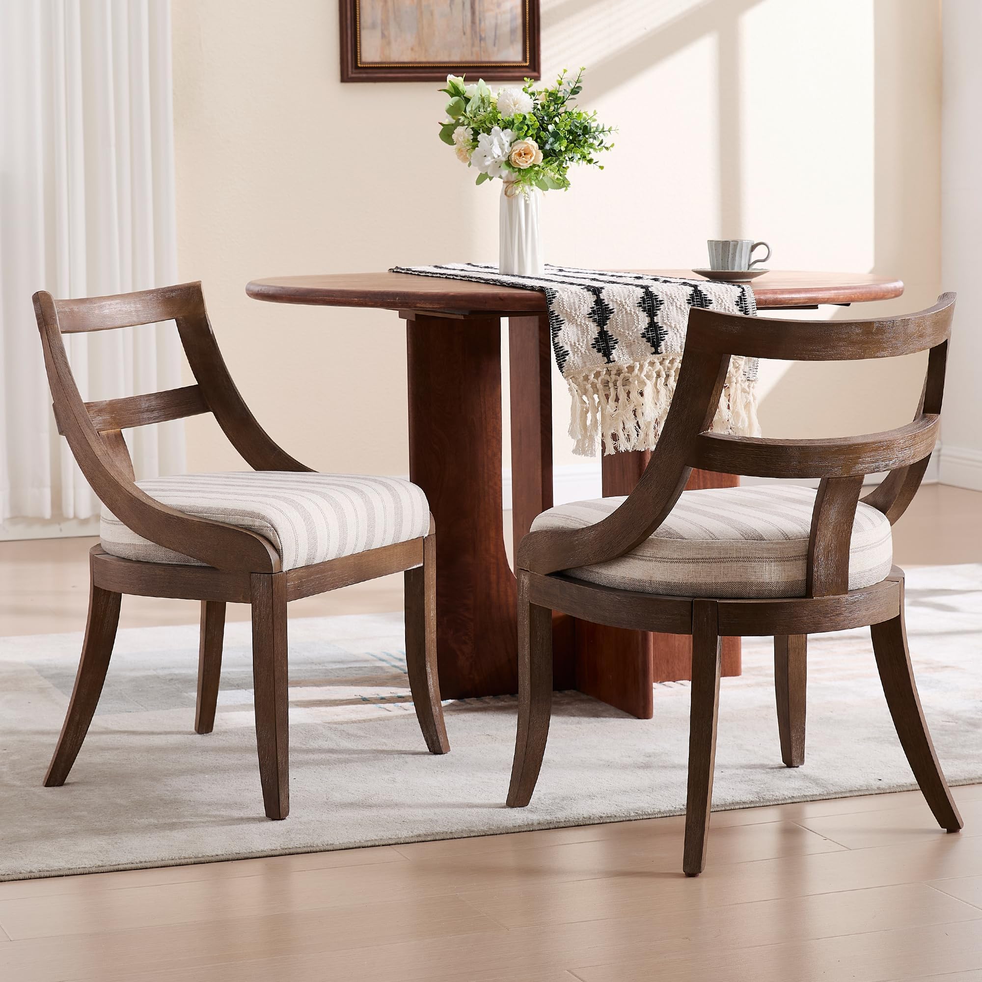 Kmax Mid-century Farmhouse Dining Chairs Set of 2 - X022DC - Image 25