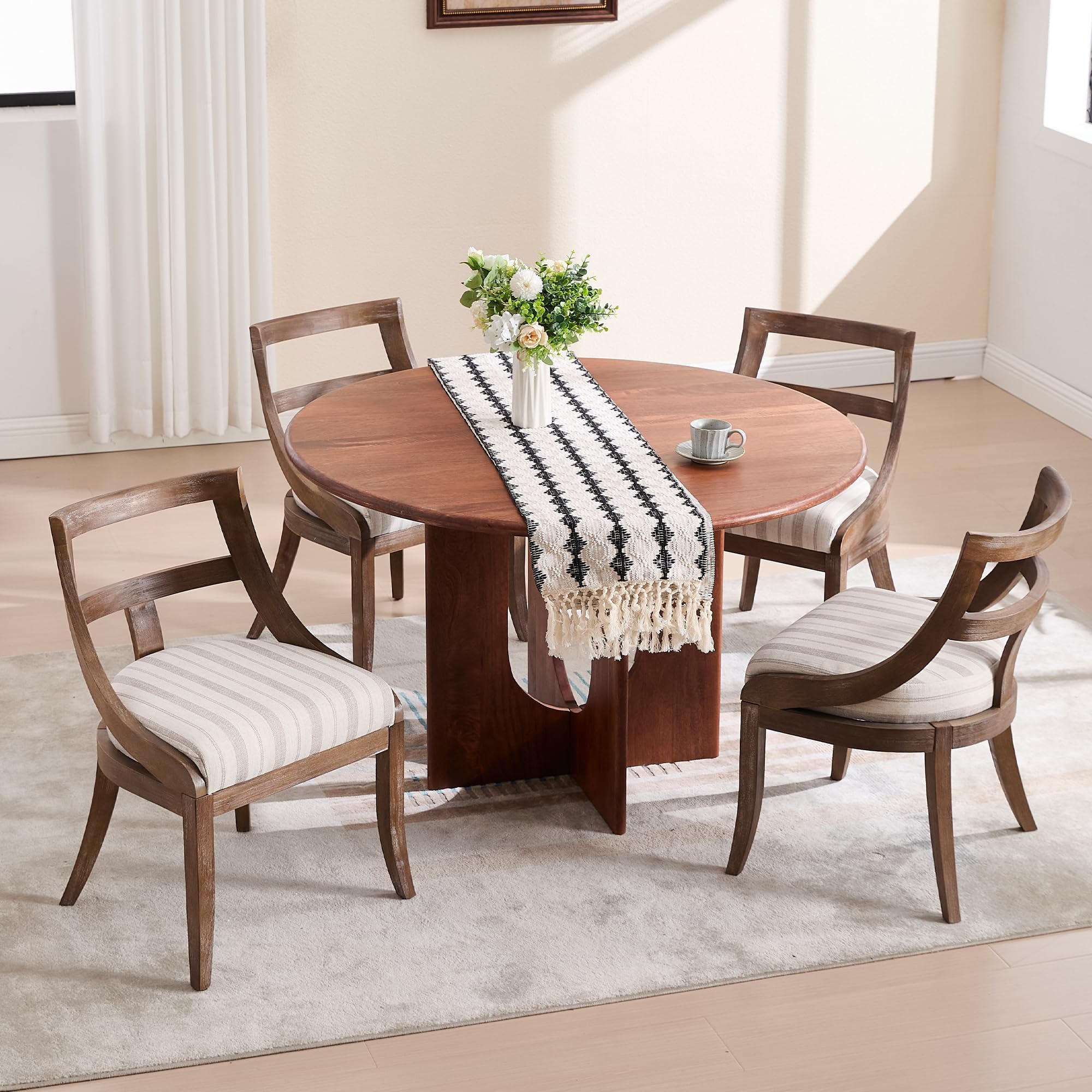 Kmax Mid-century Farmhouse Dining Chairs Set of 2 - X022DC - Image 26