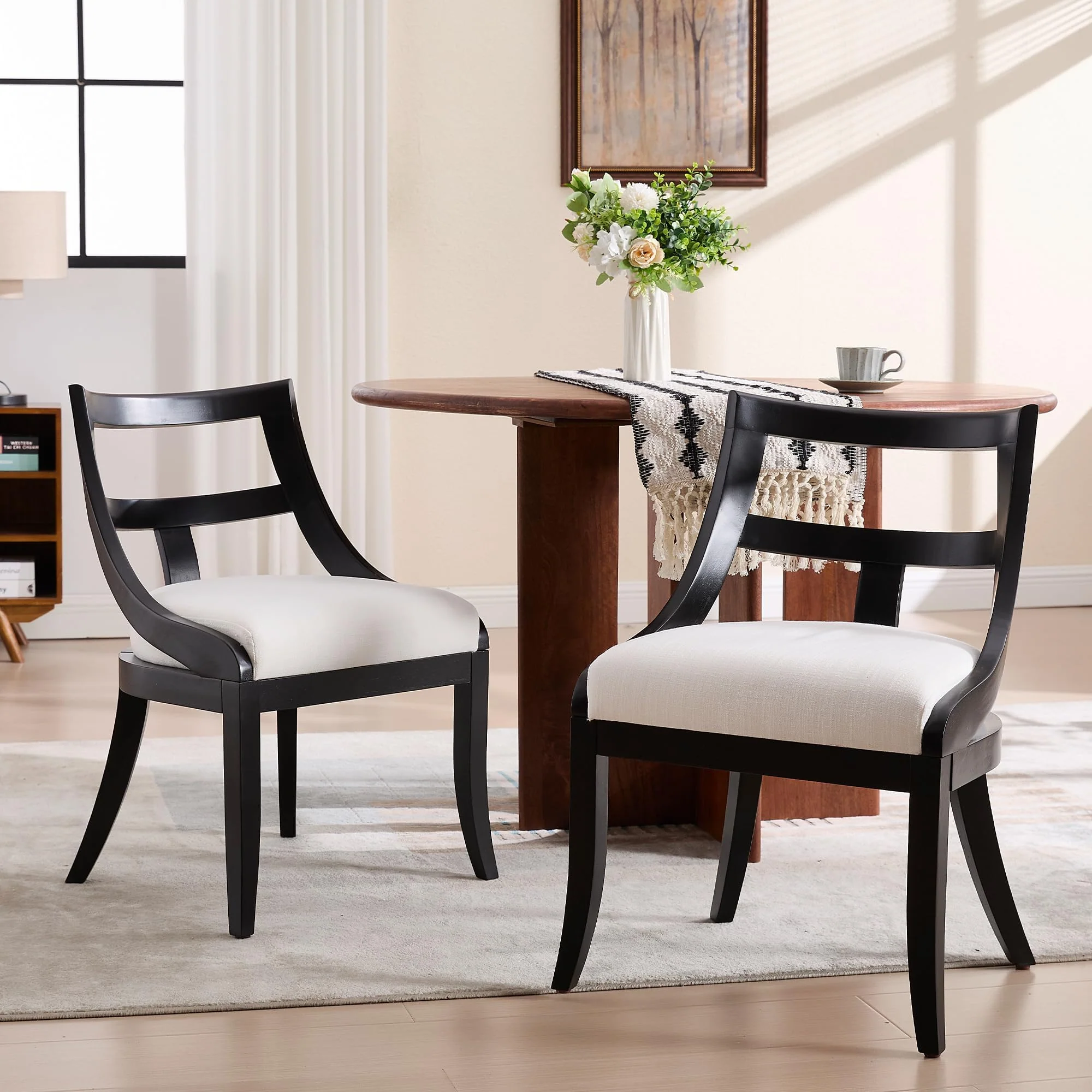 Kmax Mid-century Farmhouse Dining Chairs Set of 2 - X022DC - Image 9