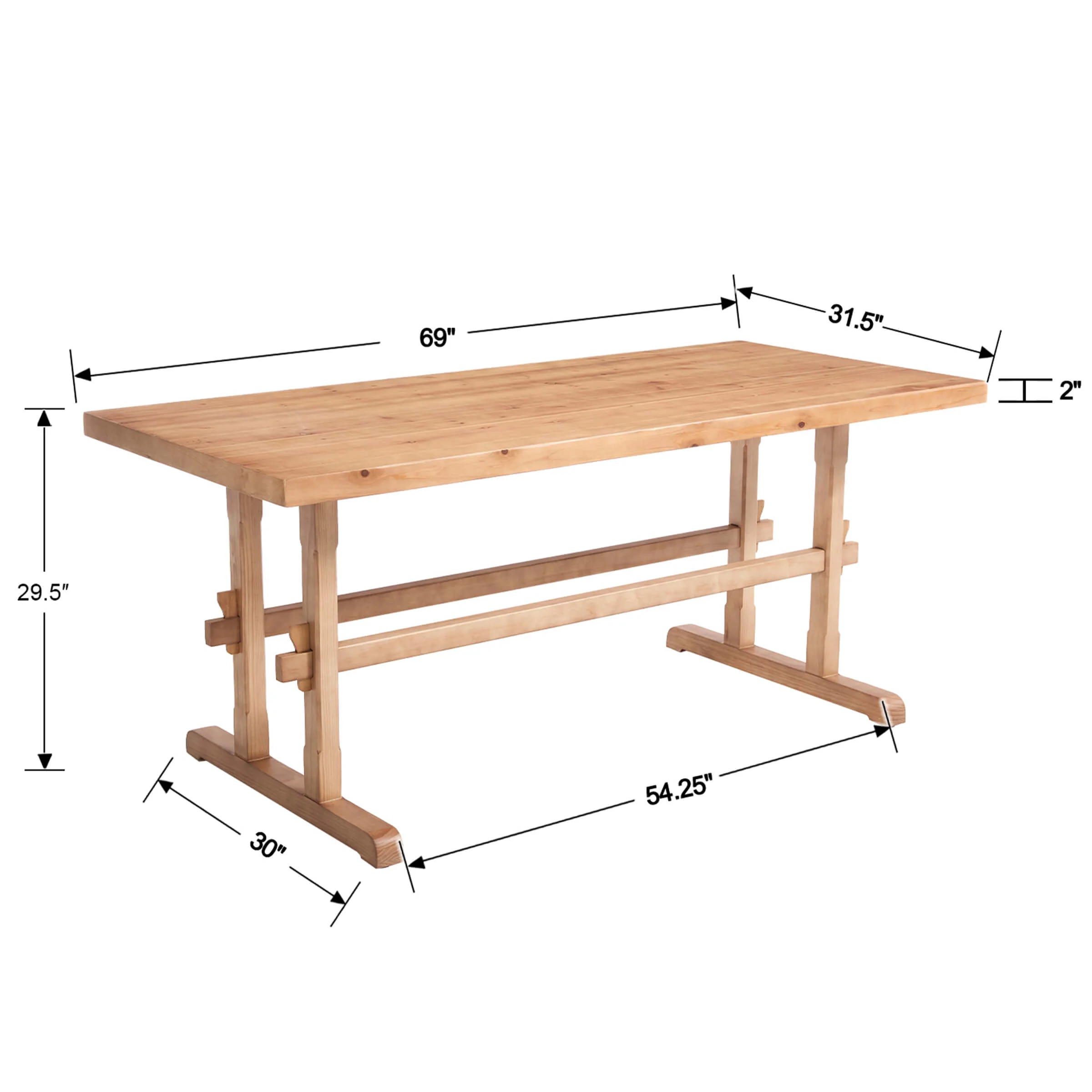 Mid-Century Farmhouse Rectangular Dining Table - 22836DT - Image 12