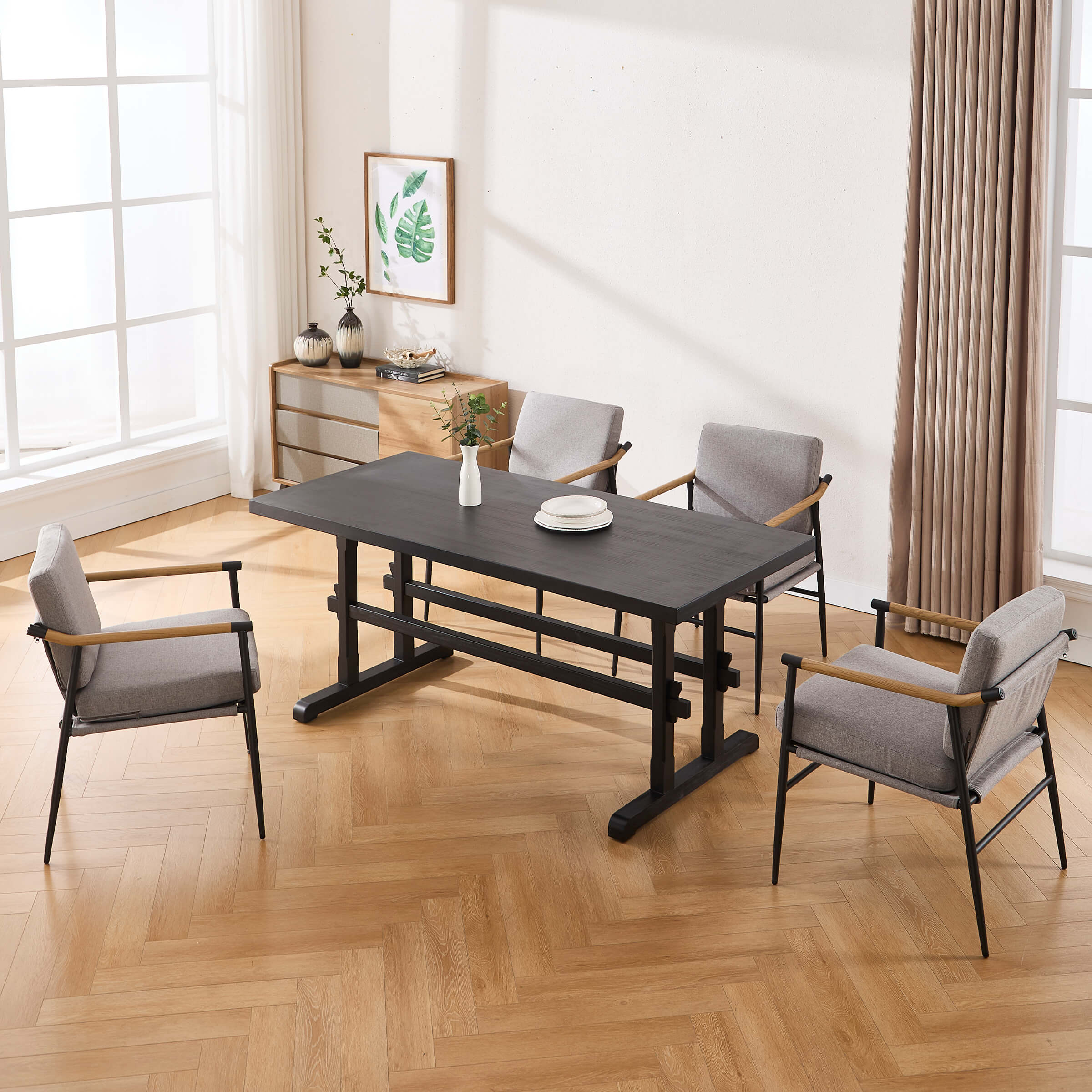 Mid-Century Farmhouse Rectangular Dining Table - 22836DT - Image 15