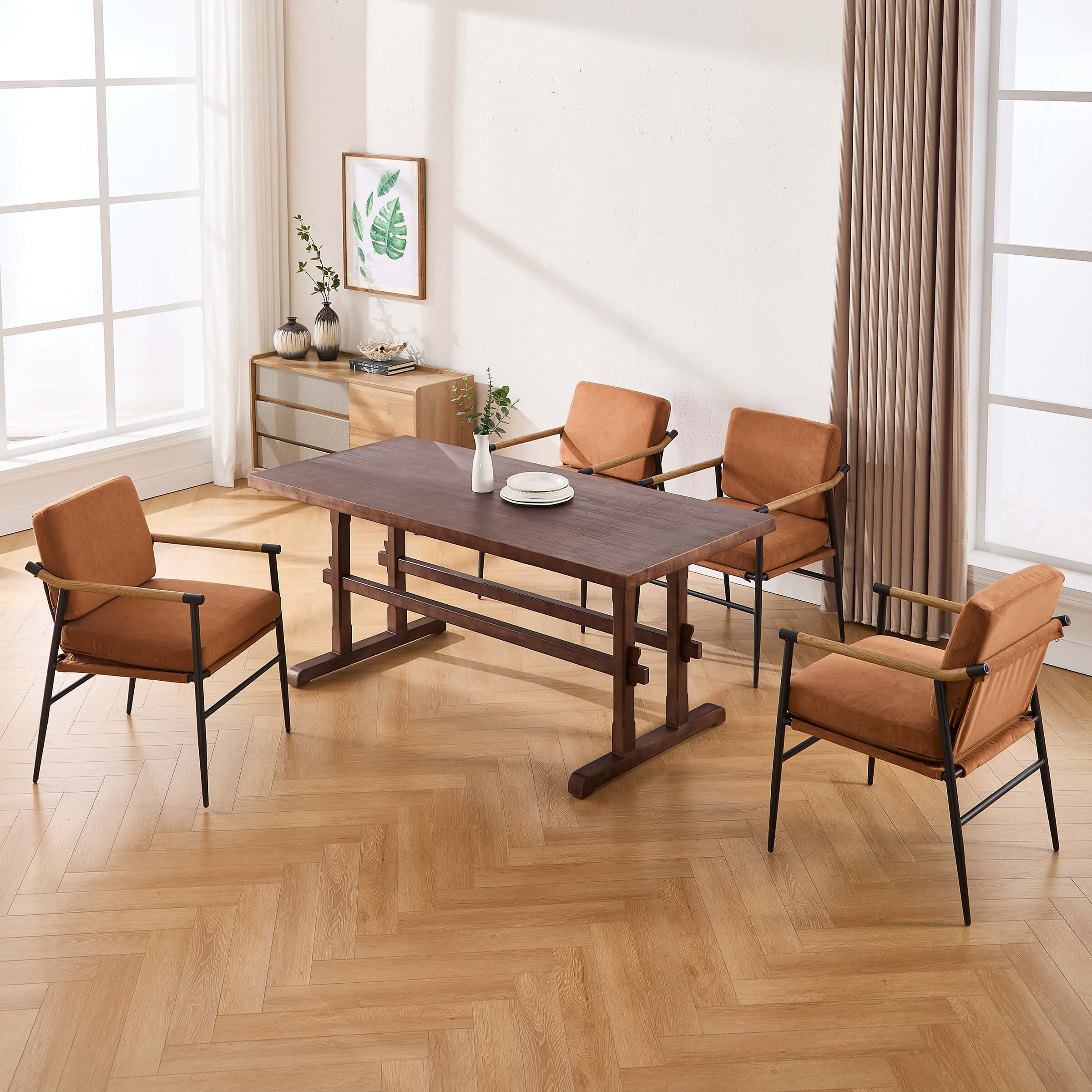 Mid-Century Farmhouse Rectangular Dining Table - 22836DT - Image 25