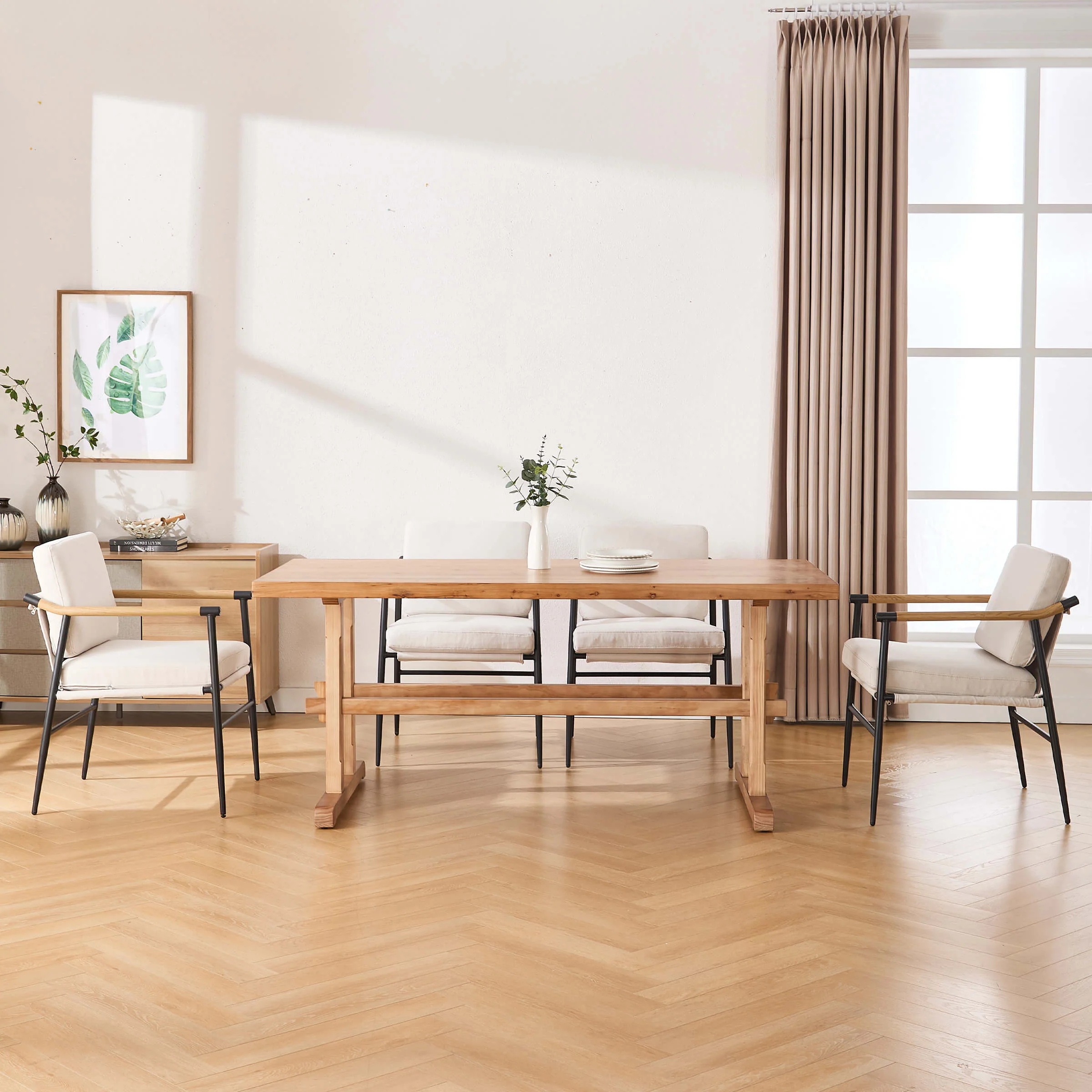 Mid-Century Farmhouse Rectangular Dining Table - 22836DT - Image 4
