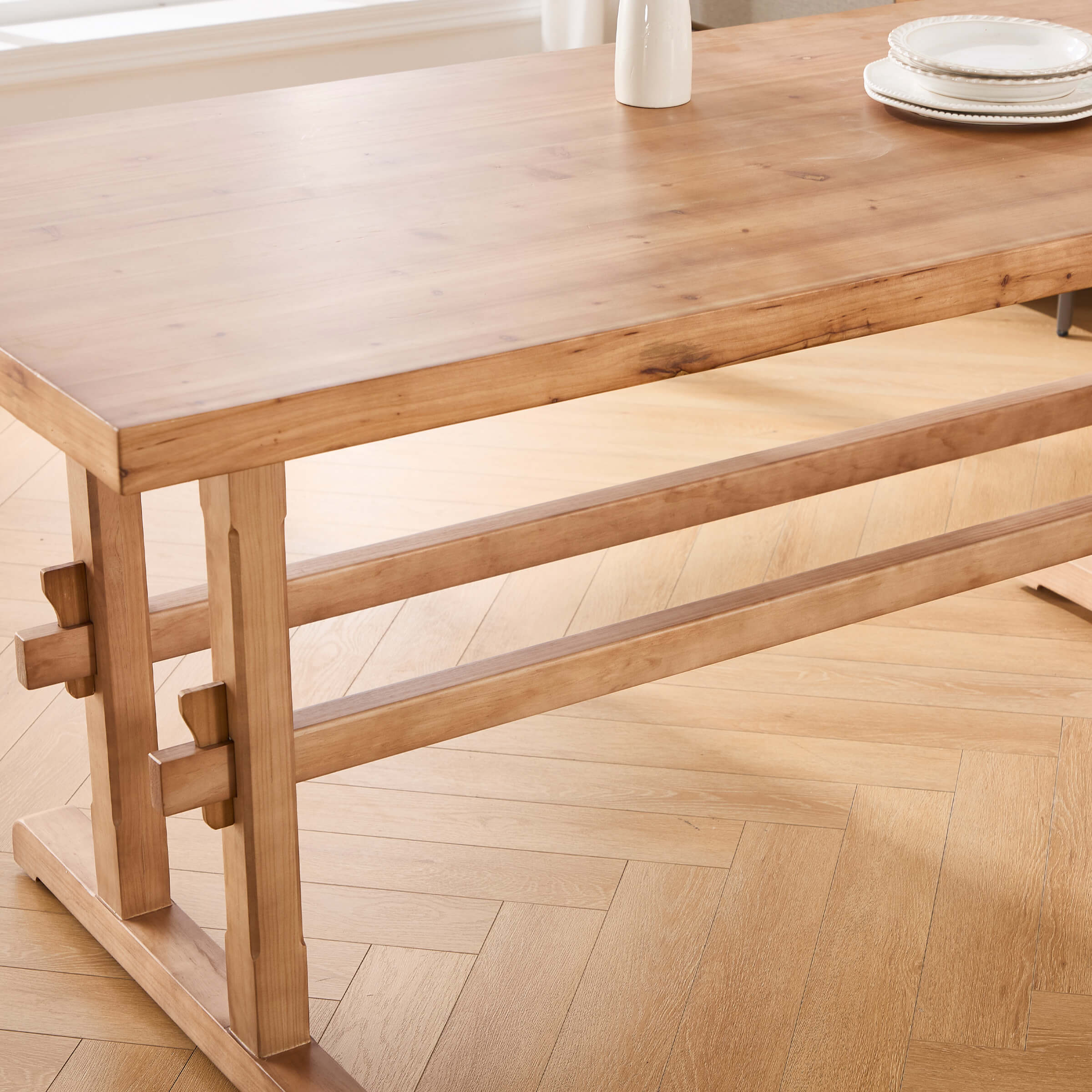 Mid-Century Farmhouse Rectangular Dining Table - 22836DT - Image 6