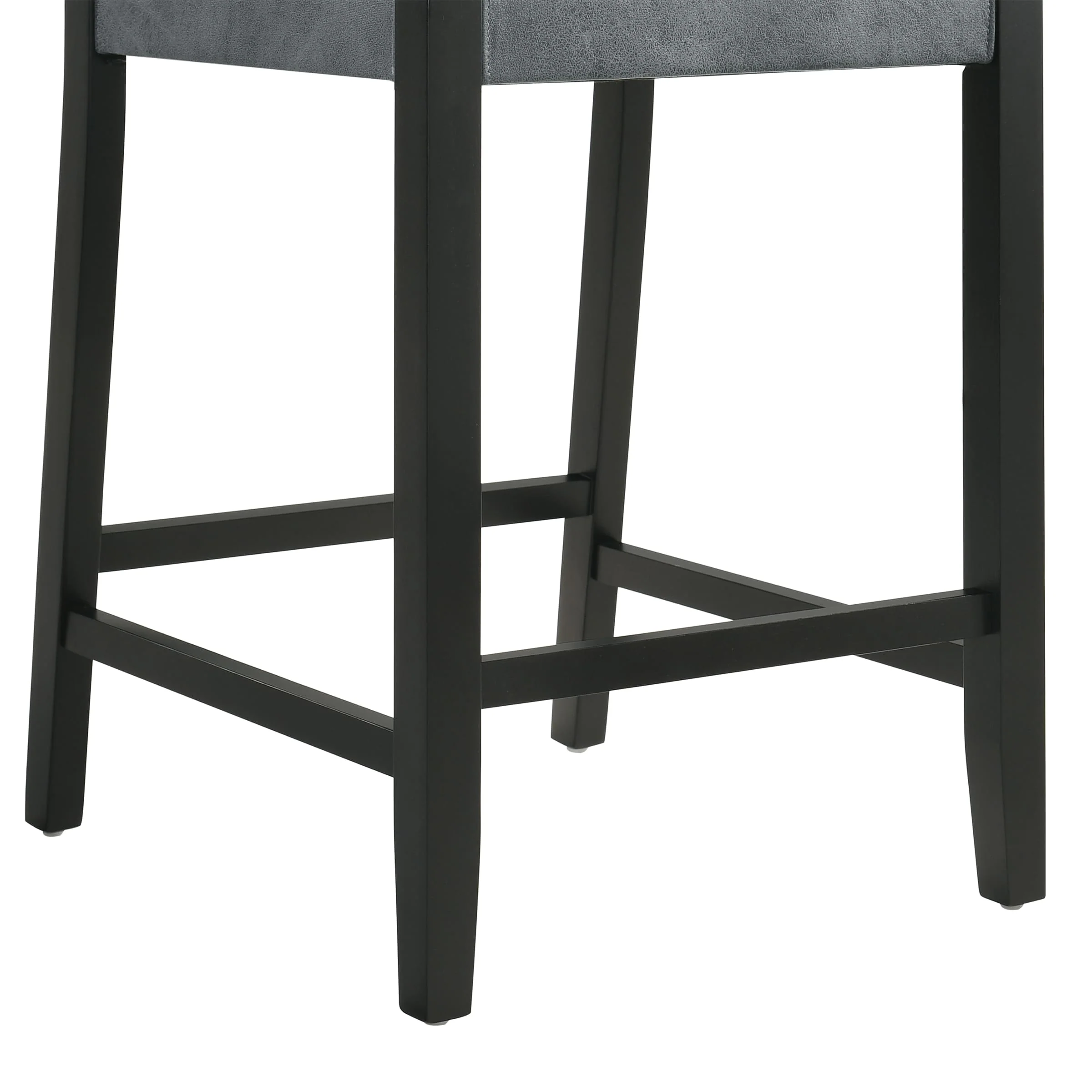 Mid Century Leather Rattan Bar Stools Set of 2 - 50080CS - Image 16