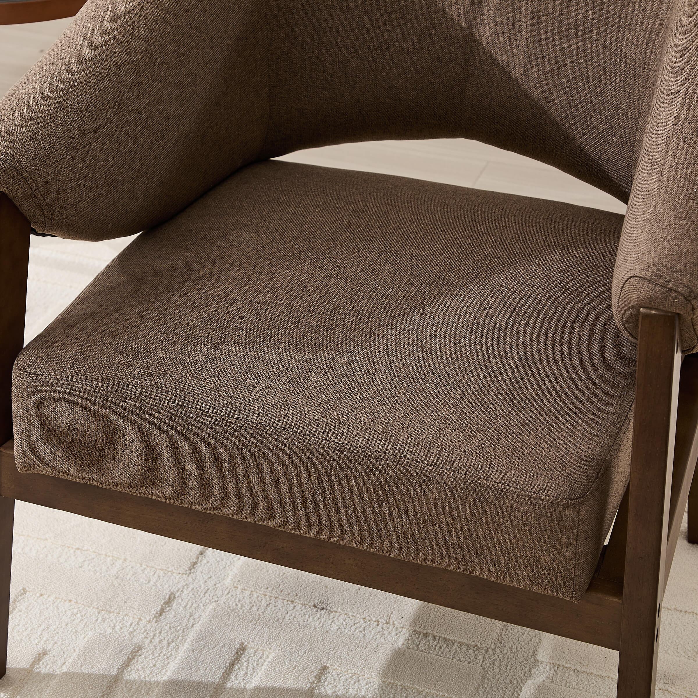 Accent Chair with Walnut Wood Legs 1 PCS - 30014AC - Image 11