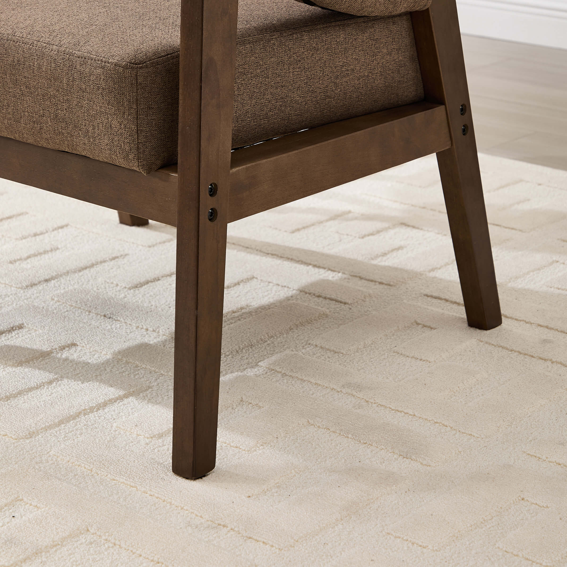 Accent Chair with Walnut Wood Legs 1 PCS - 30014AC - Image 13