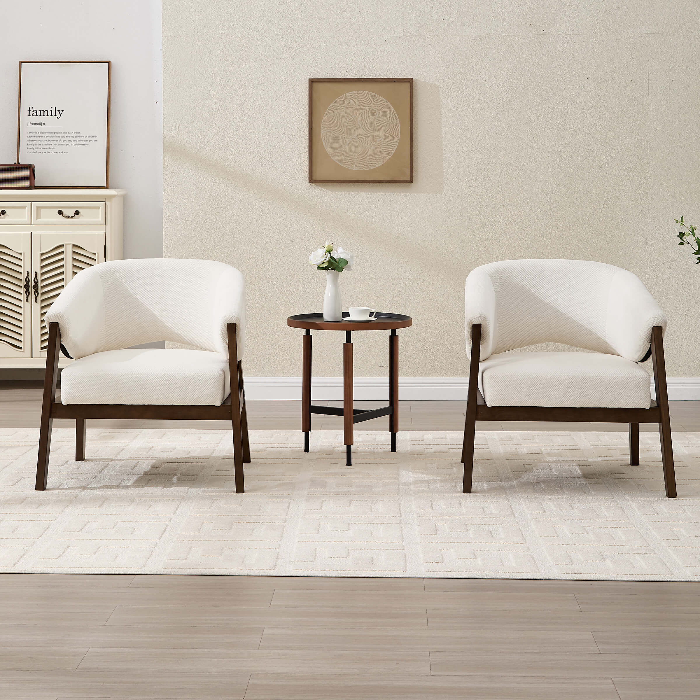 Accent Chair with Walnut Wood Legs 1 PCS - 30014AC - Image 16