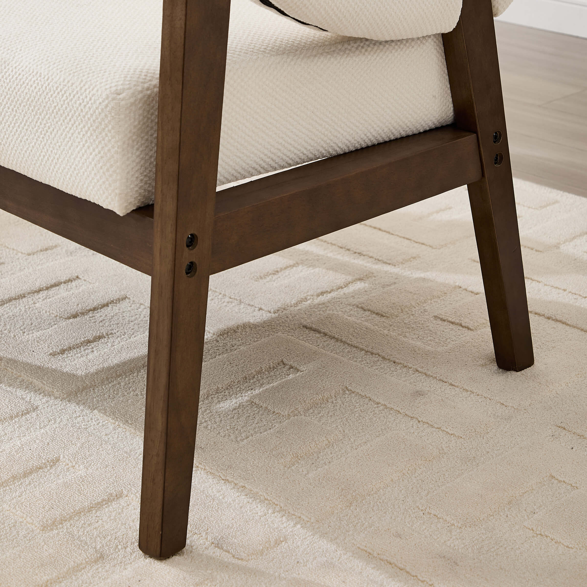 Accent Chair with Walnut Wood Legs 1 PCS - 30014AC - Image 20