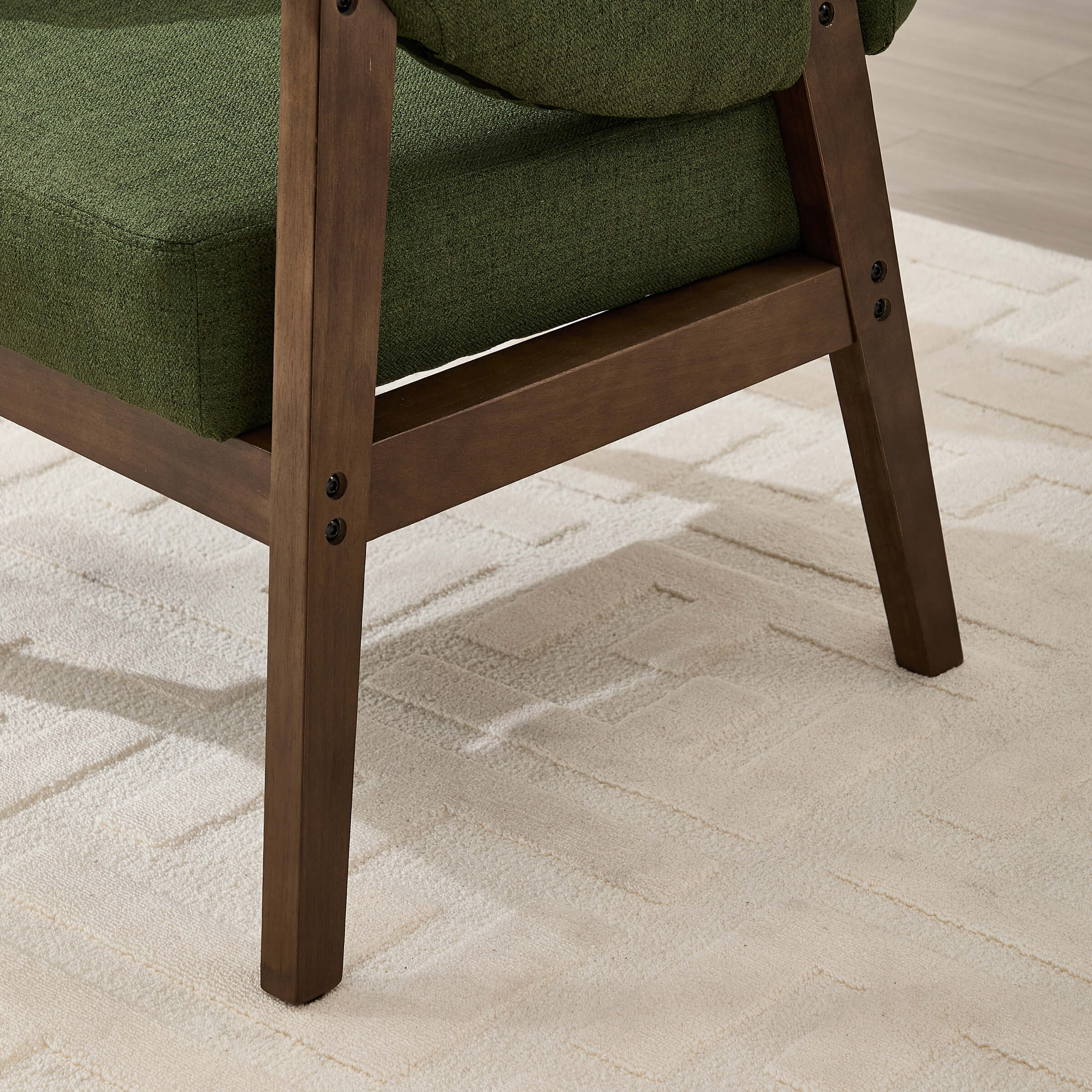 Accent Chair with Walnut Wood Legs 1 PCS - 30014AC - Image 6