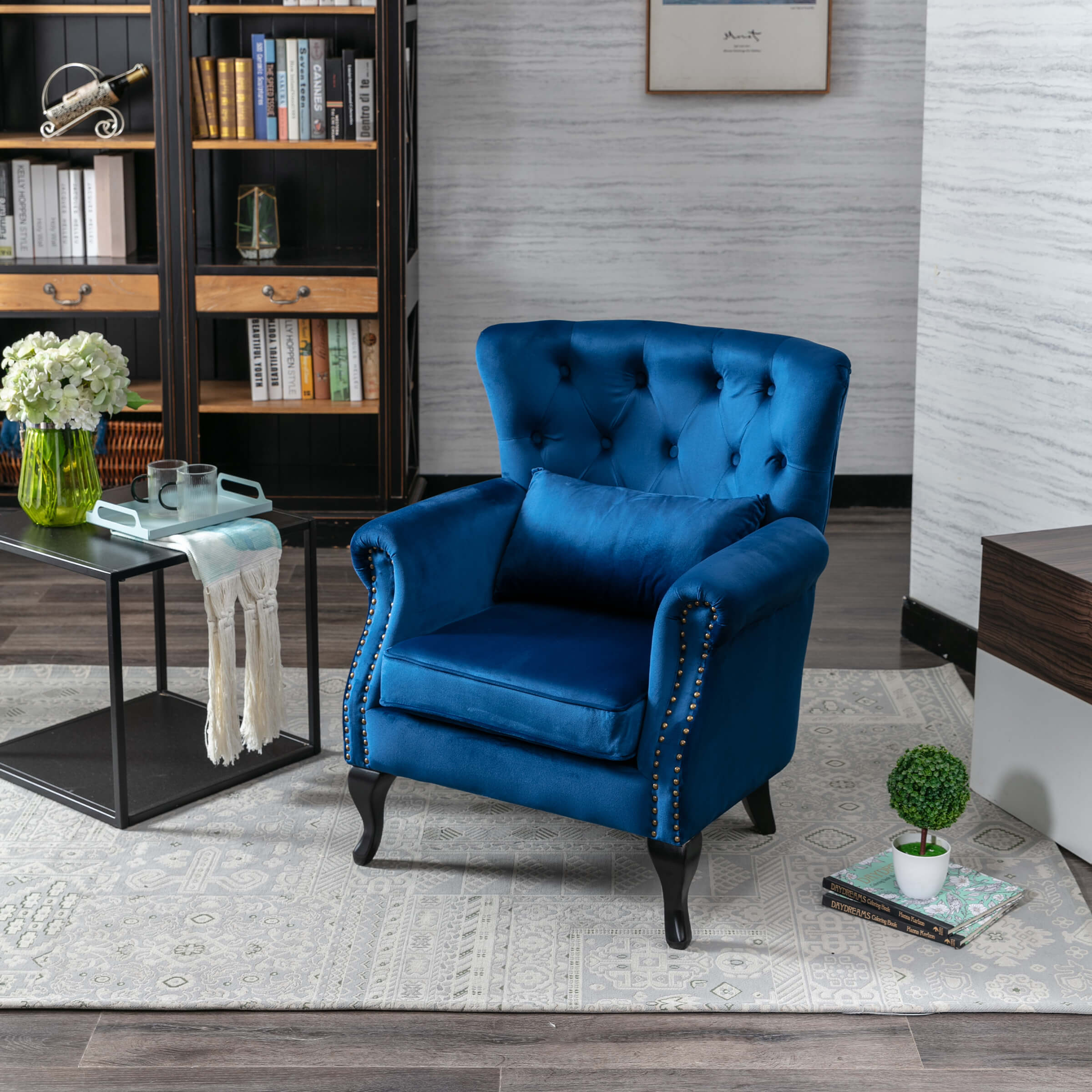 Wingback Tufted Accent Chair - XXX1AC - Image 29