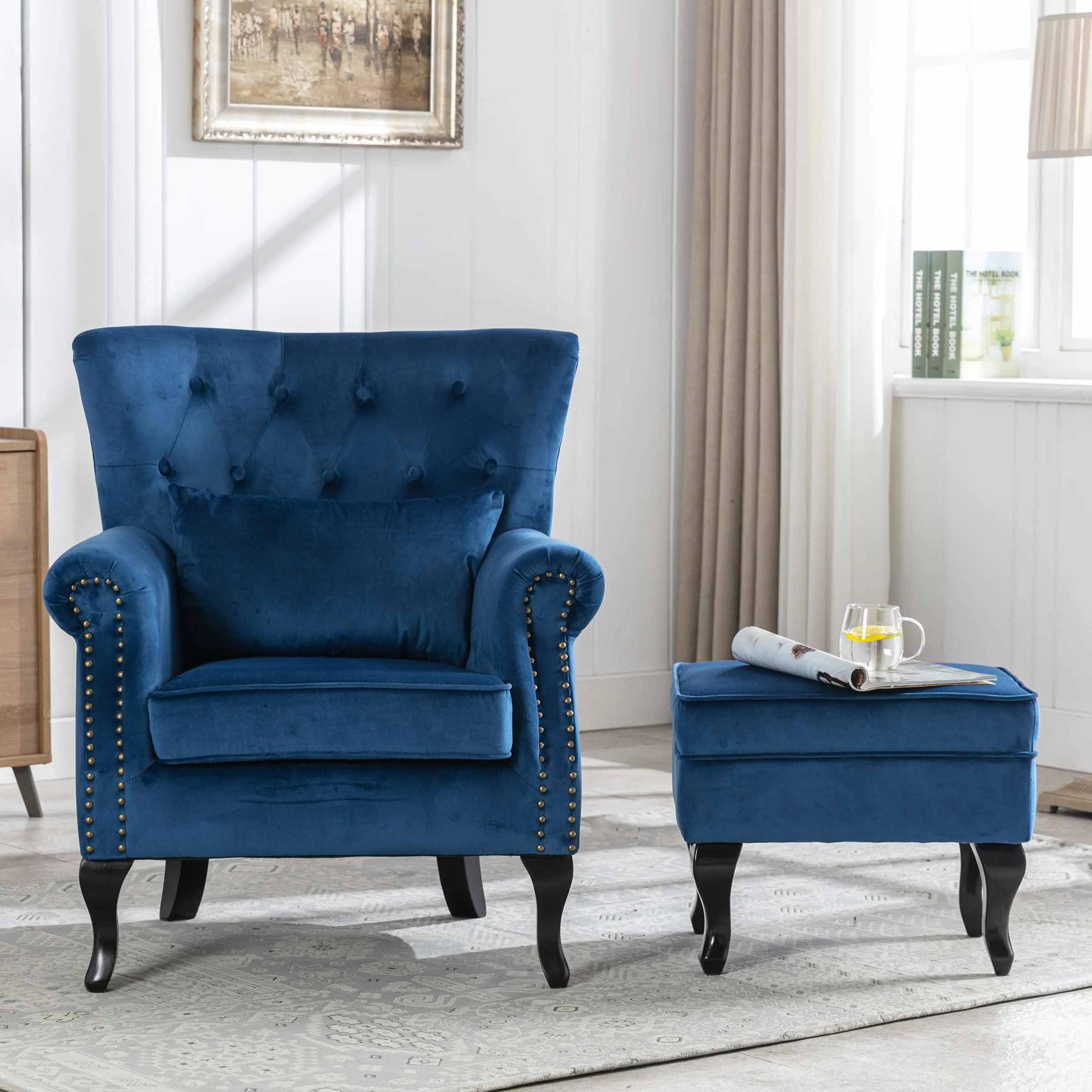 Wingback Tufted Accent Chair - XXX1AC - Image 36