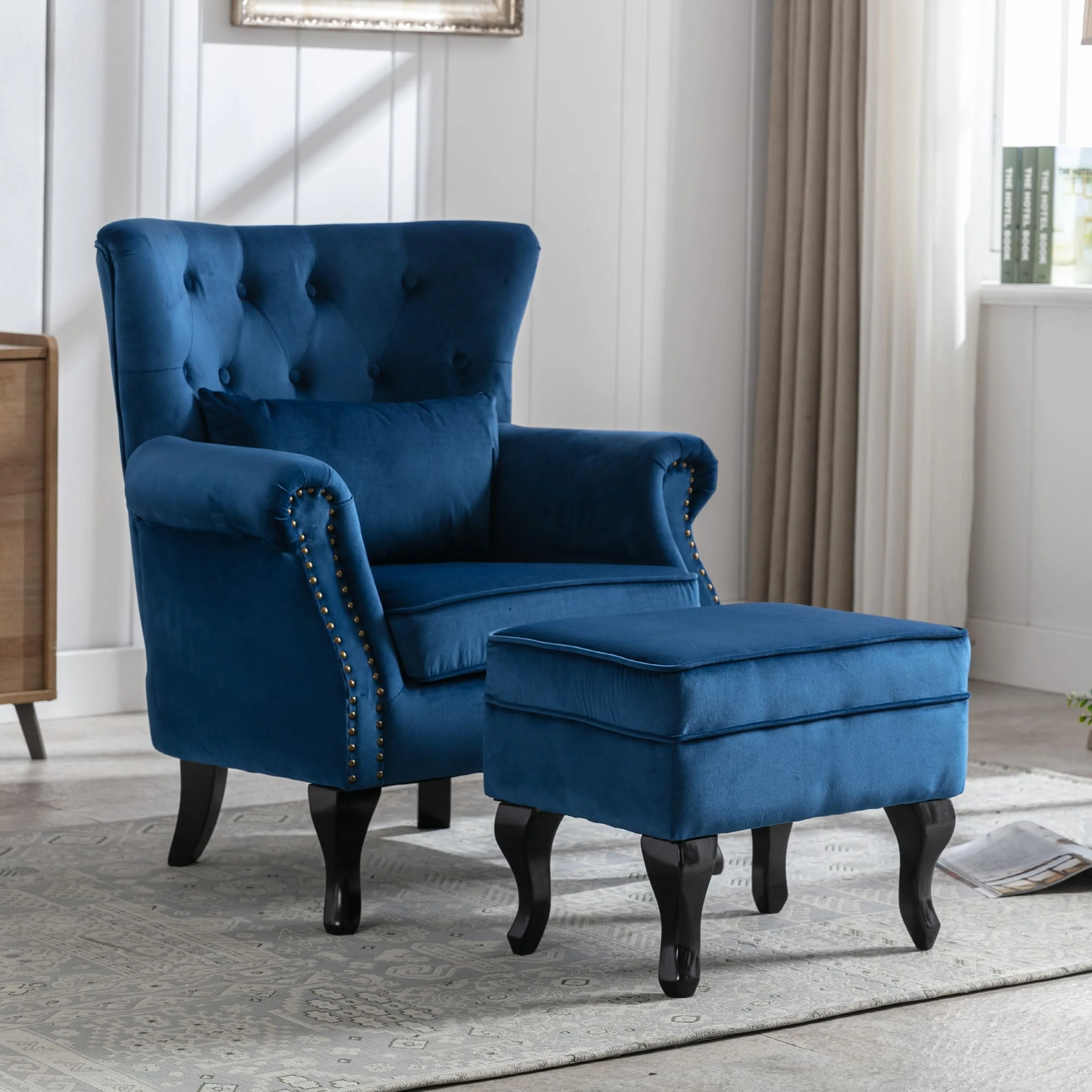 Wingback Tufted Accent Chair - XXX1AC - Image 37