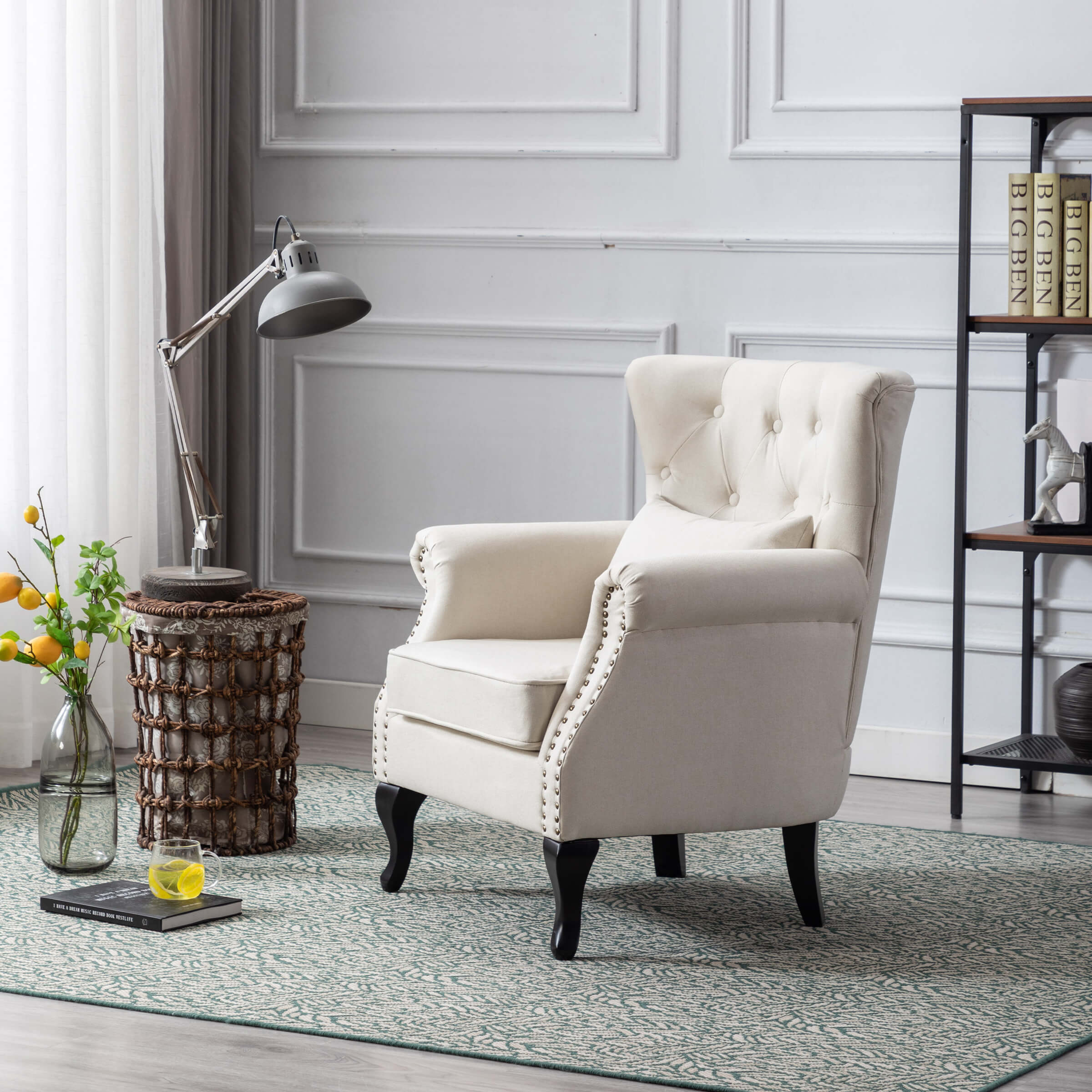 Wingback Tufted Accent Chair - XXX1AC - Image 4