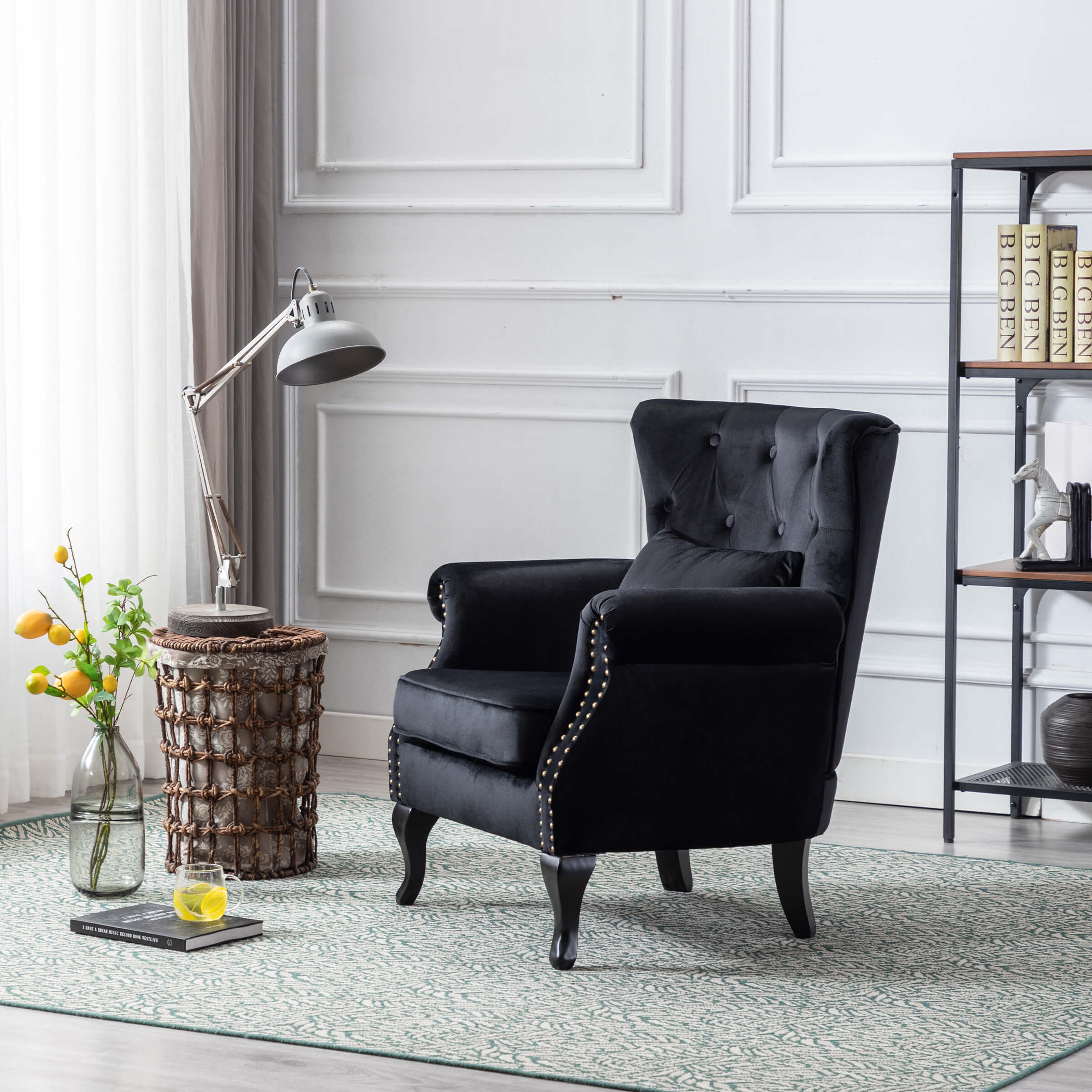 Wingback Tufted Accent Chair - XXX1AC - Image 42