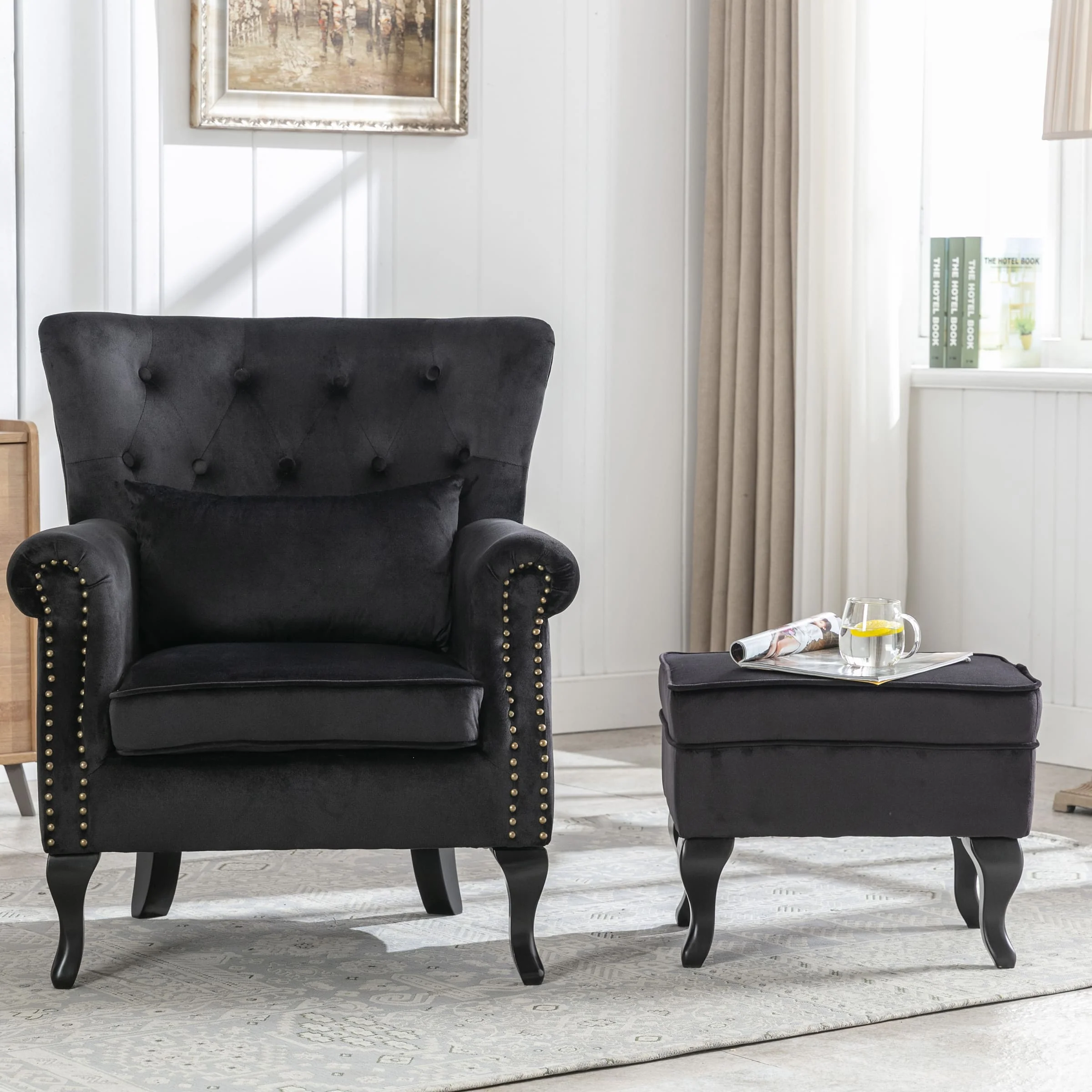 Wingback Tufted Accent Chair - XXX1AC - Image 48
