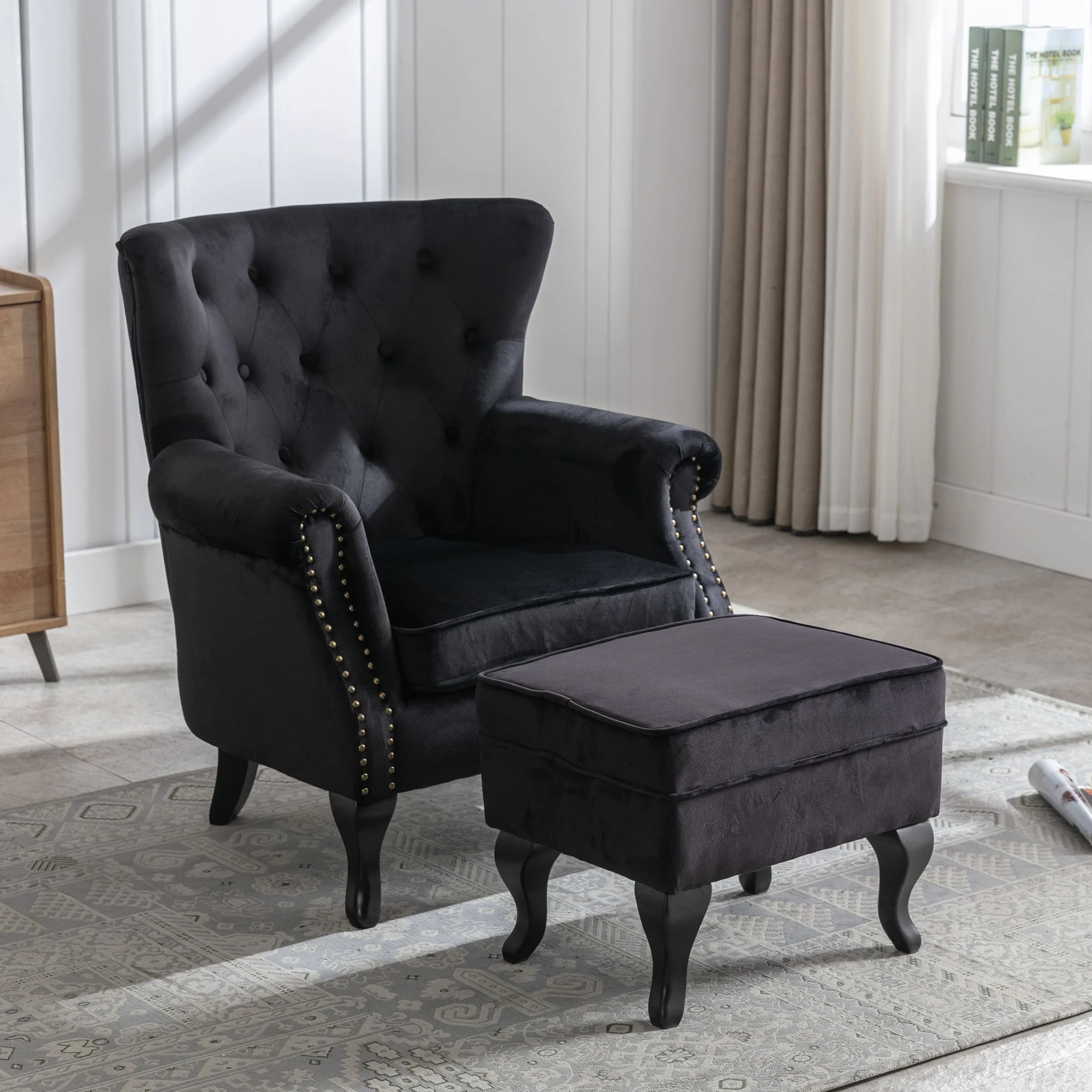 Wingback Tufted Accent Chair - XXX1AC - Image 49