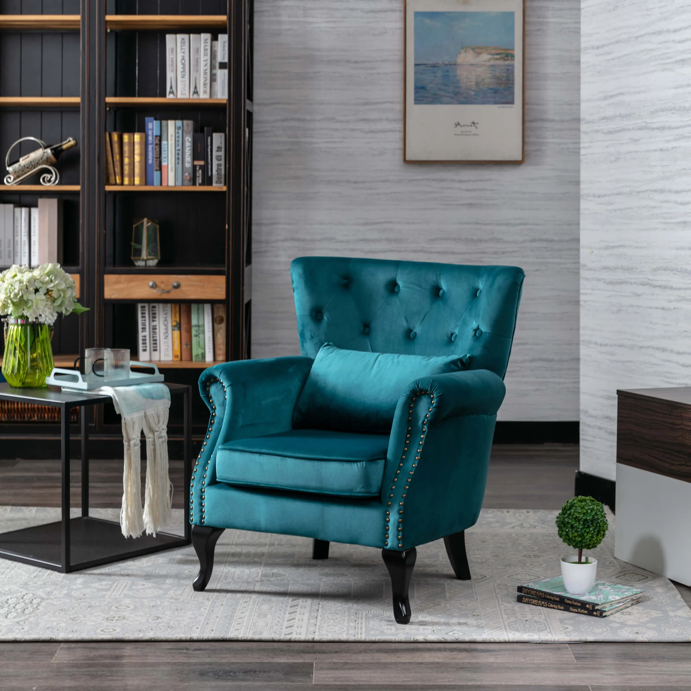 Wingback Tufted Accent Chair - XXX1AC - Image 53