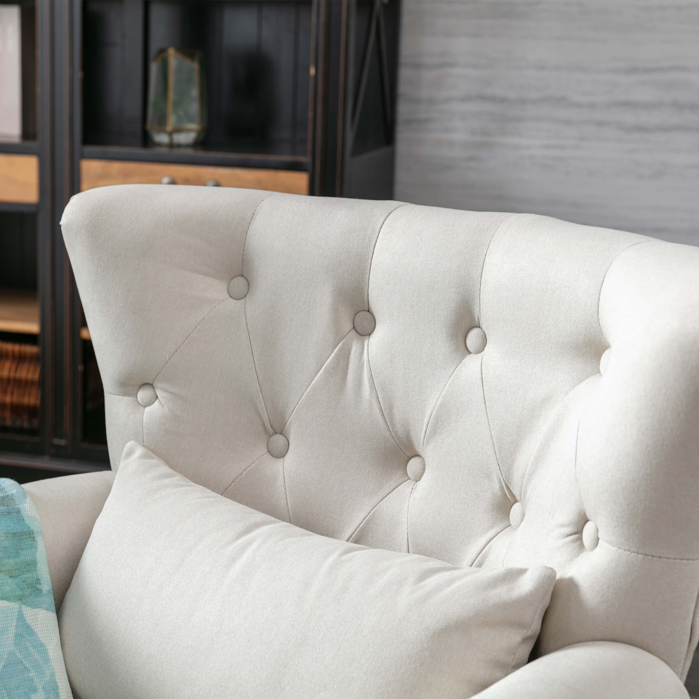 Wingback Tufted Accent Chair - XXX1AC - Image 6