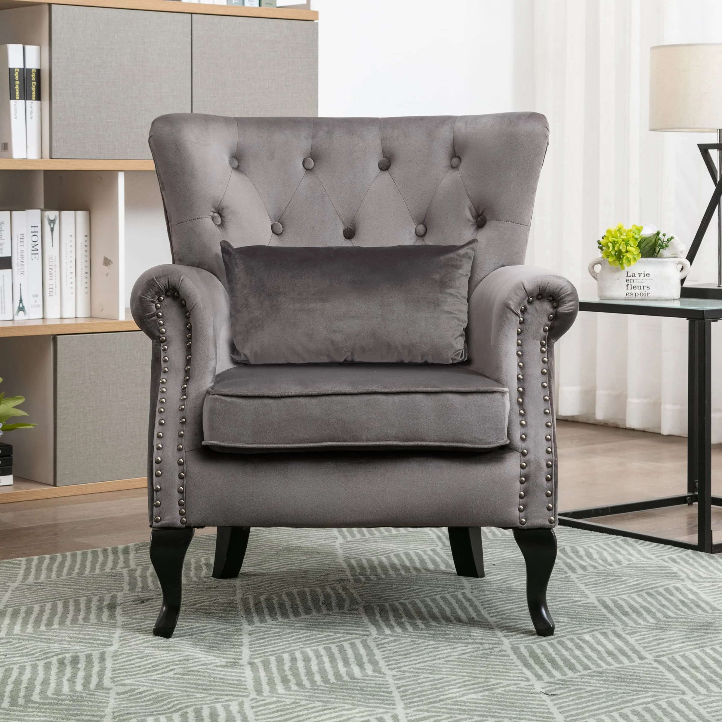 Wingback Tufted Accent Chair - XXX1AC - Image 79
