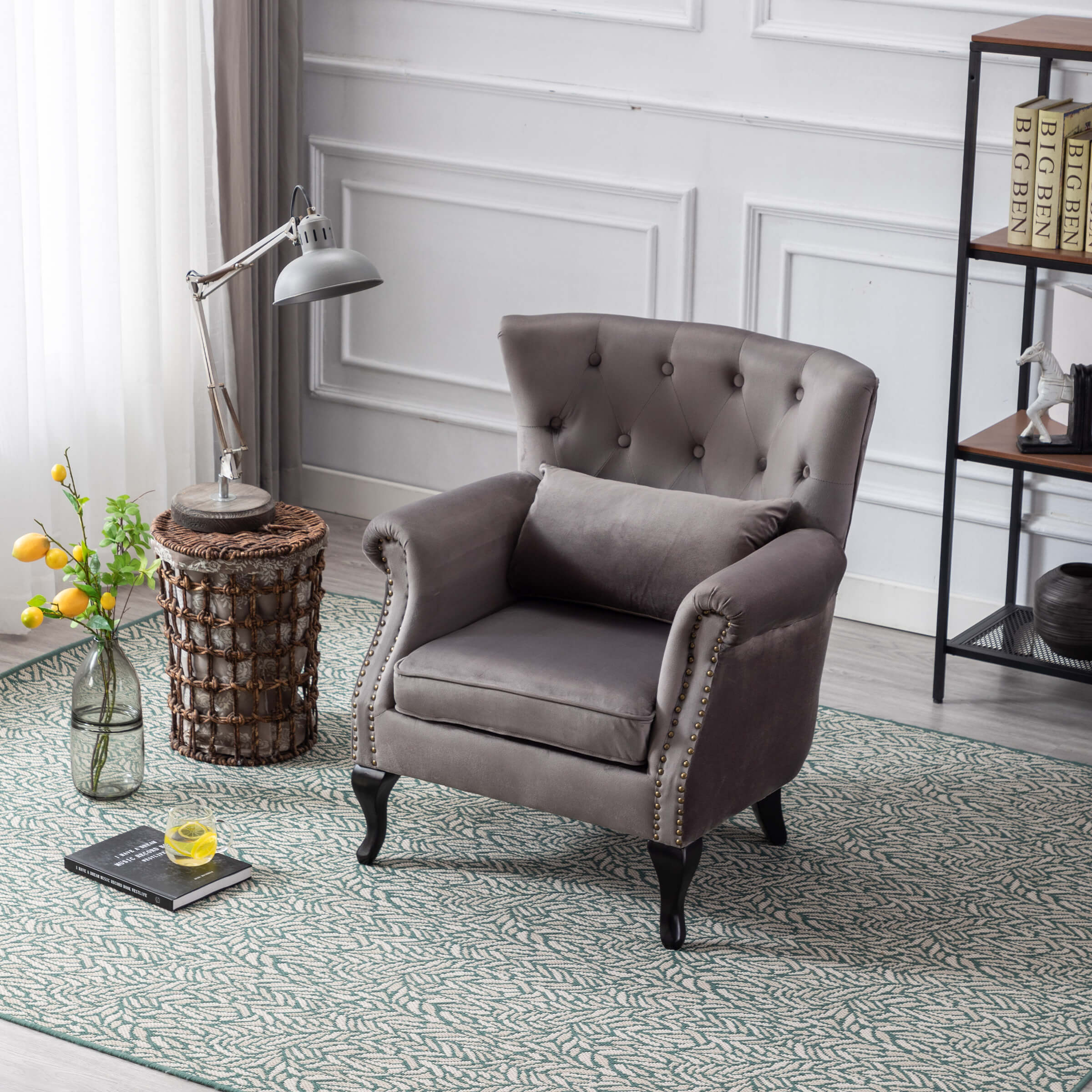 Wingback Tufted Accent Chair - XXX1AC - Image 80