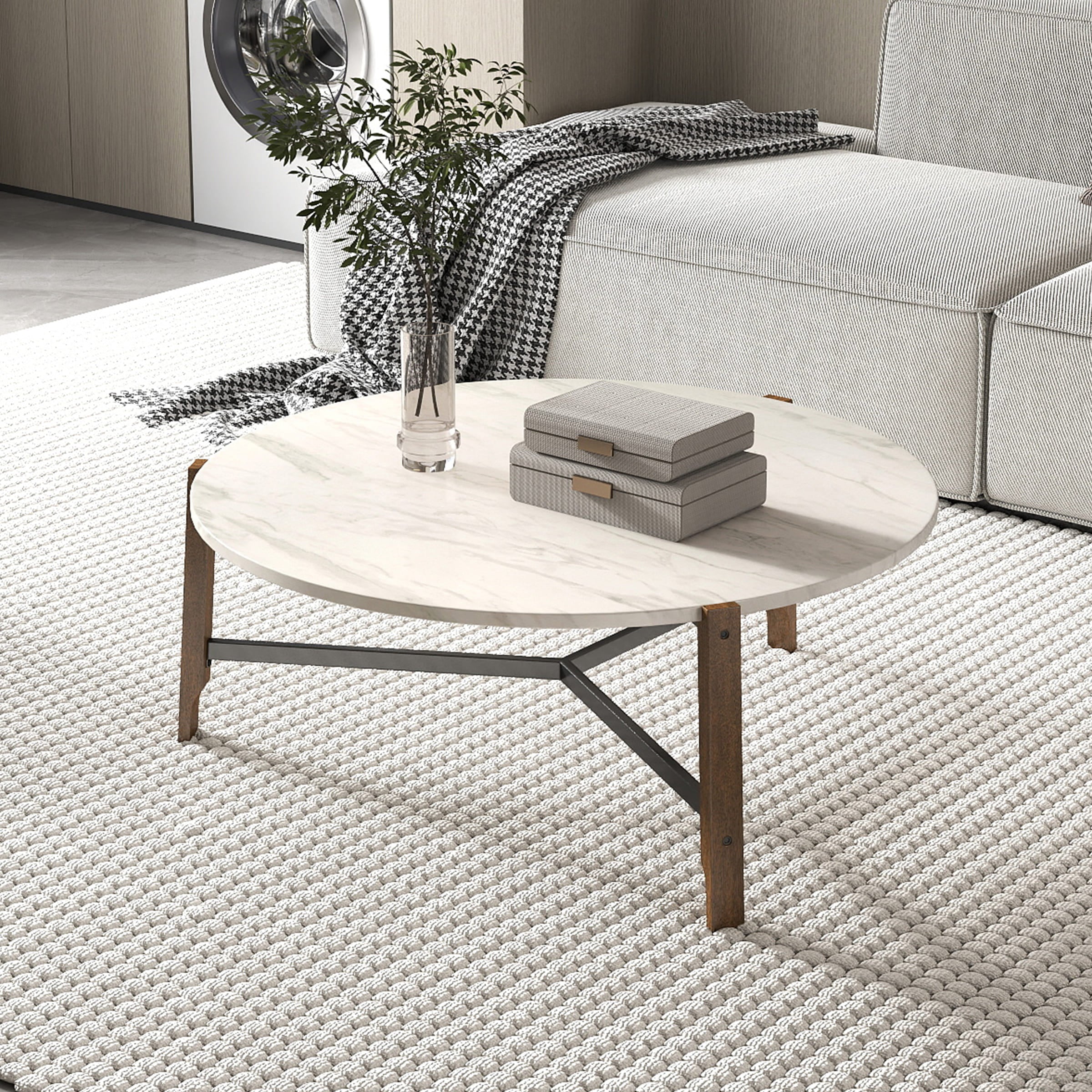 Modern Mid-Century Round Coffee Table - 00918CT - Image 2