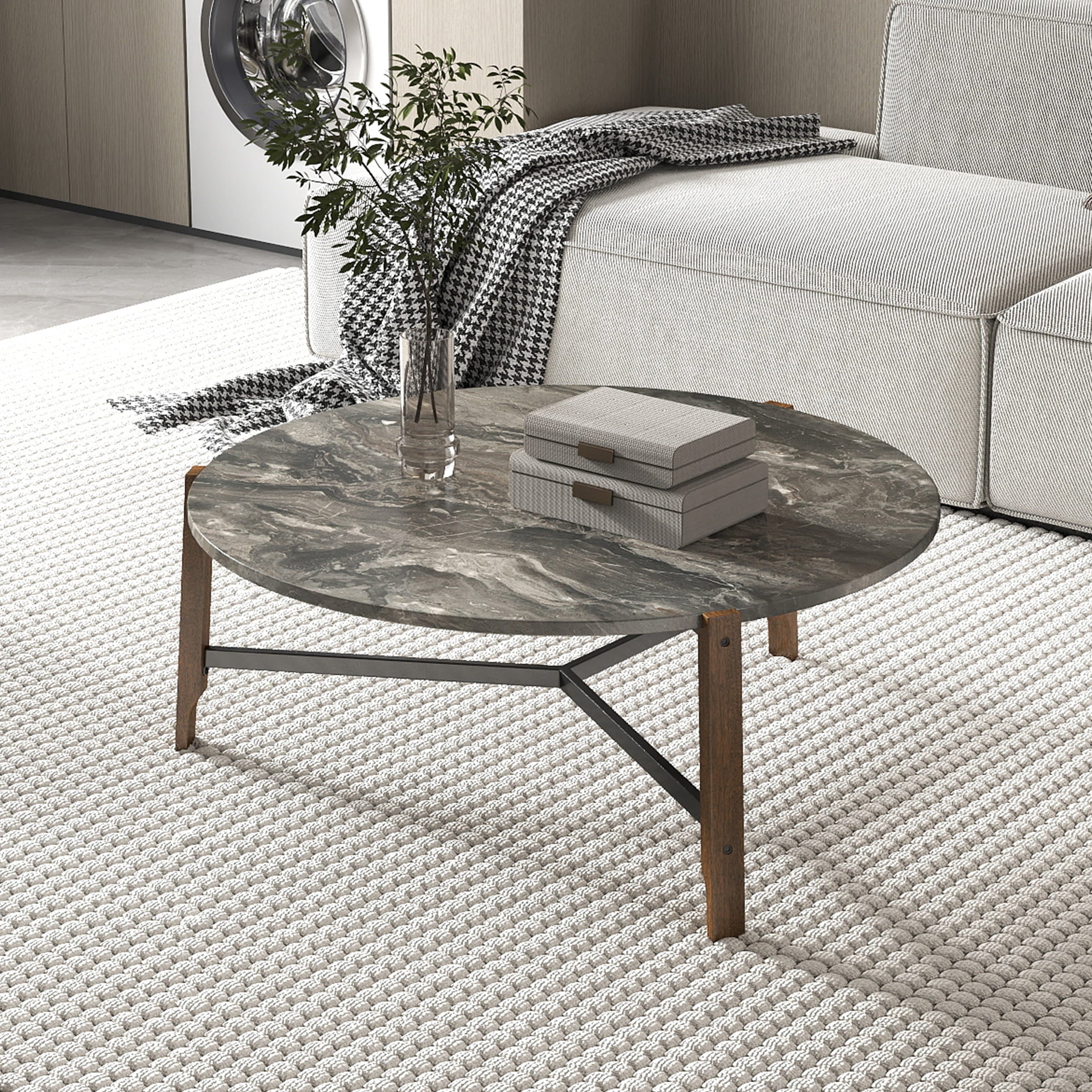 Modern Mid-Century Round Coffee Table - 00918CT - Image 7