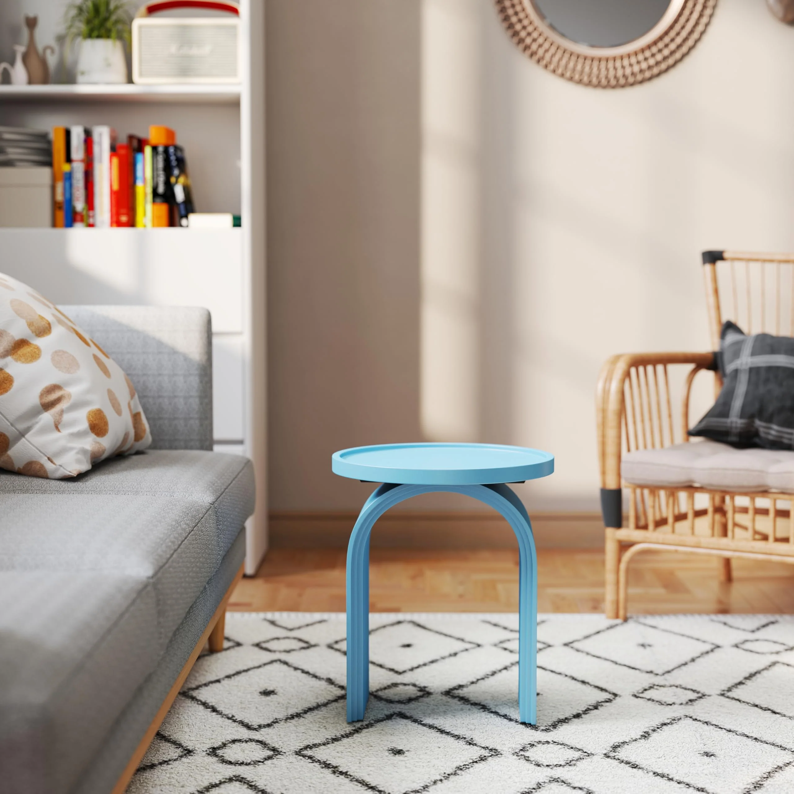 17.7”W Modern Round Side Table - 00023ST - Image 12