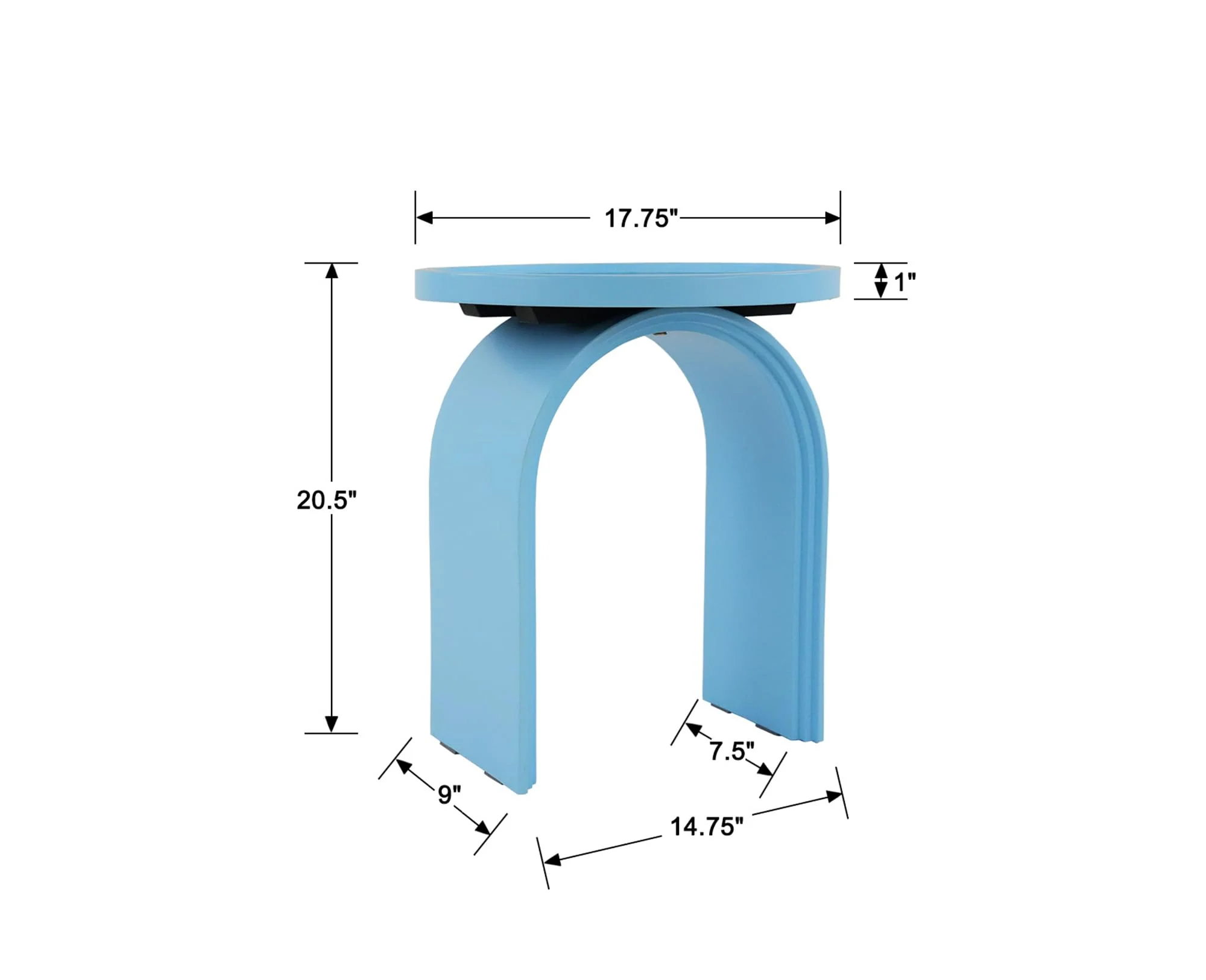17.7”W Modern Round Side Table - 00023ST - Image 18