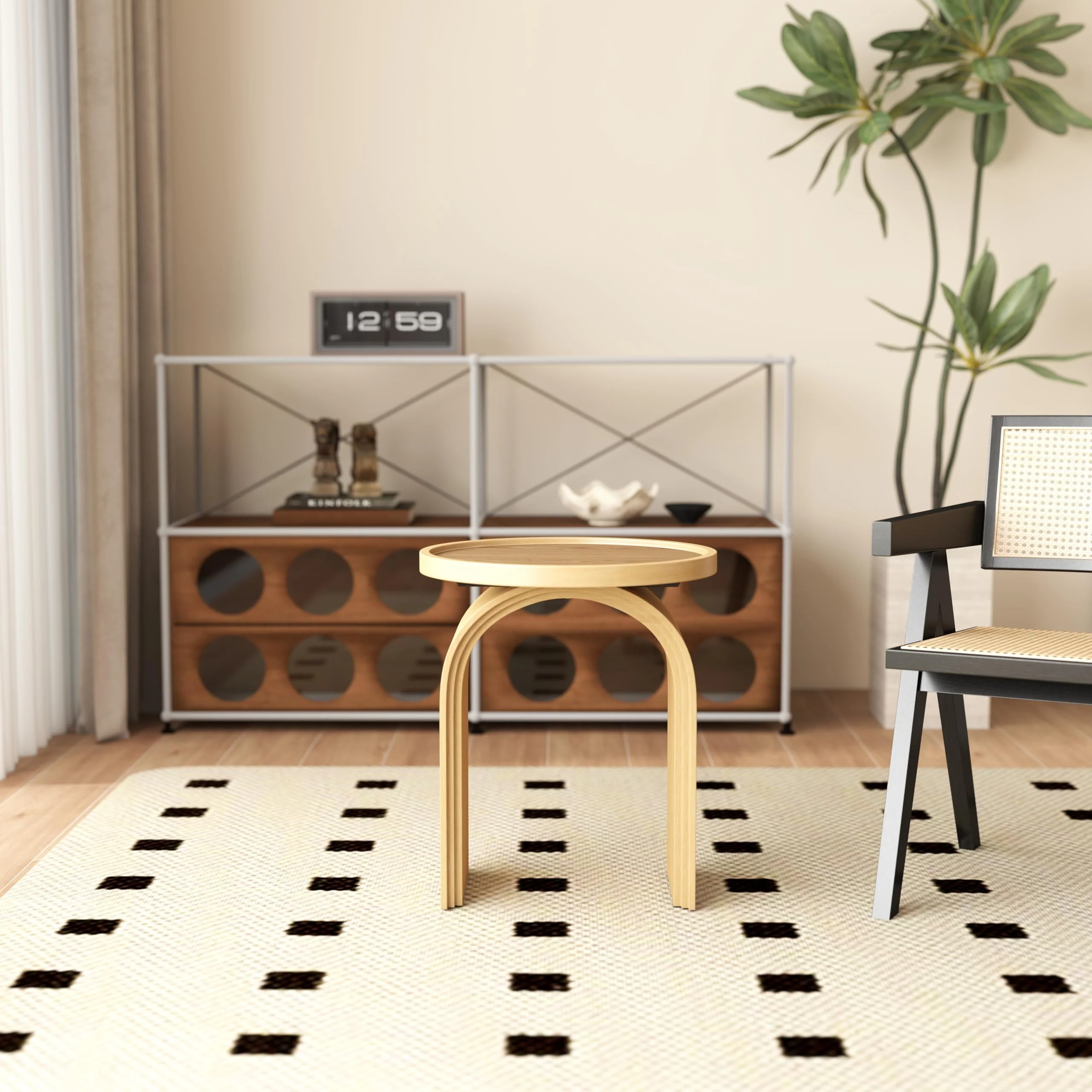 17.7”W Modern Round Side Table - 00023ST - Image 3