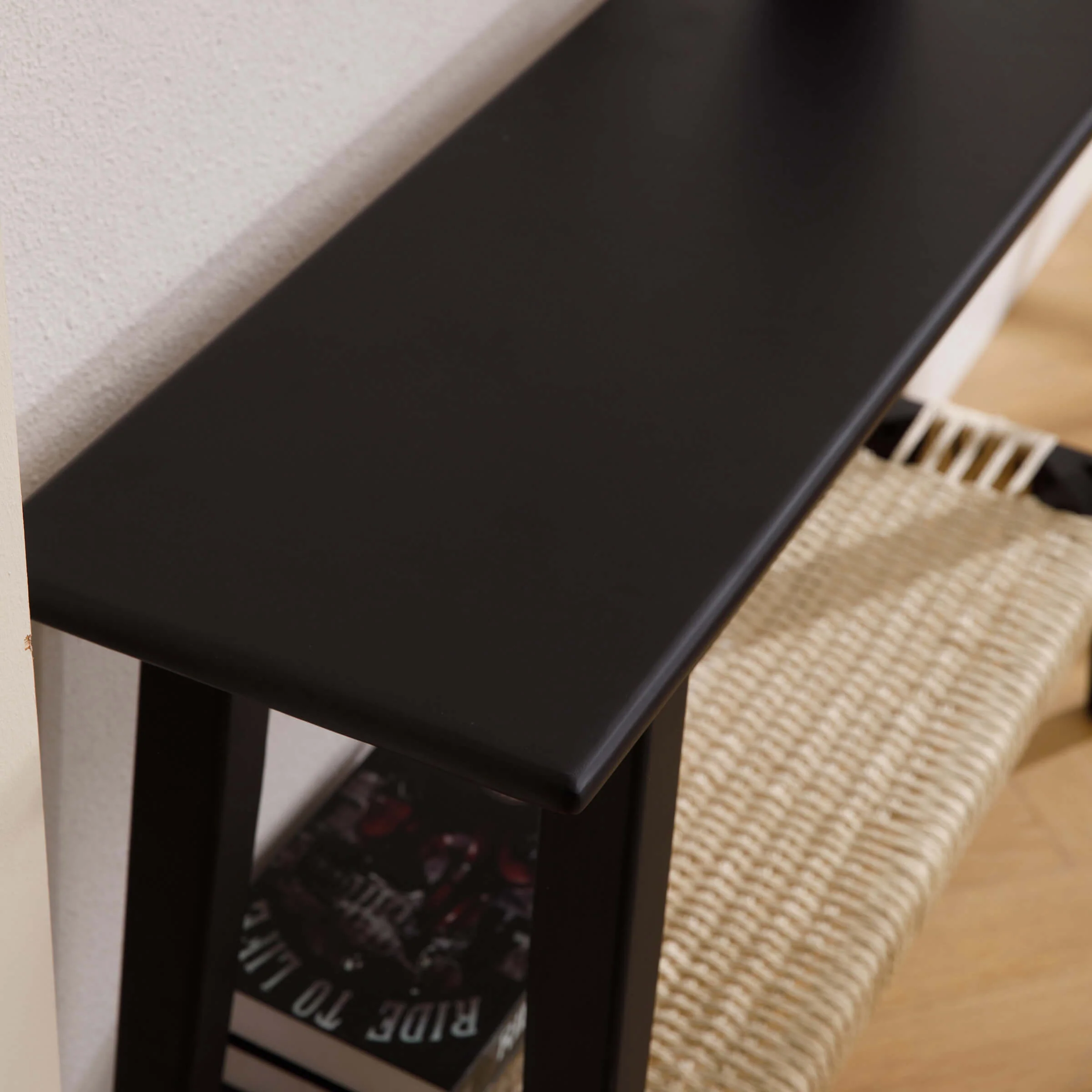 Natural Entryway Table with Rattan Storage Shelf - 22162ET - Image 12